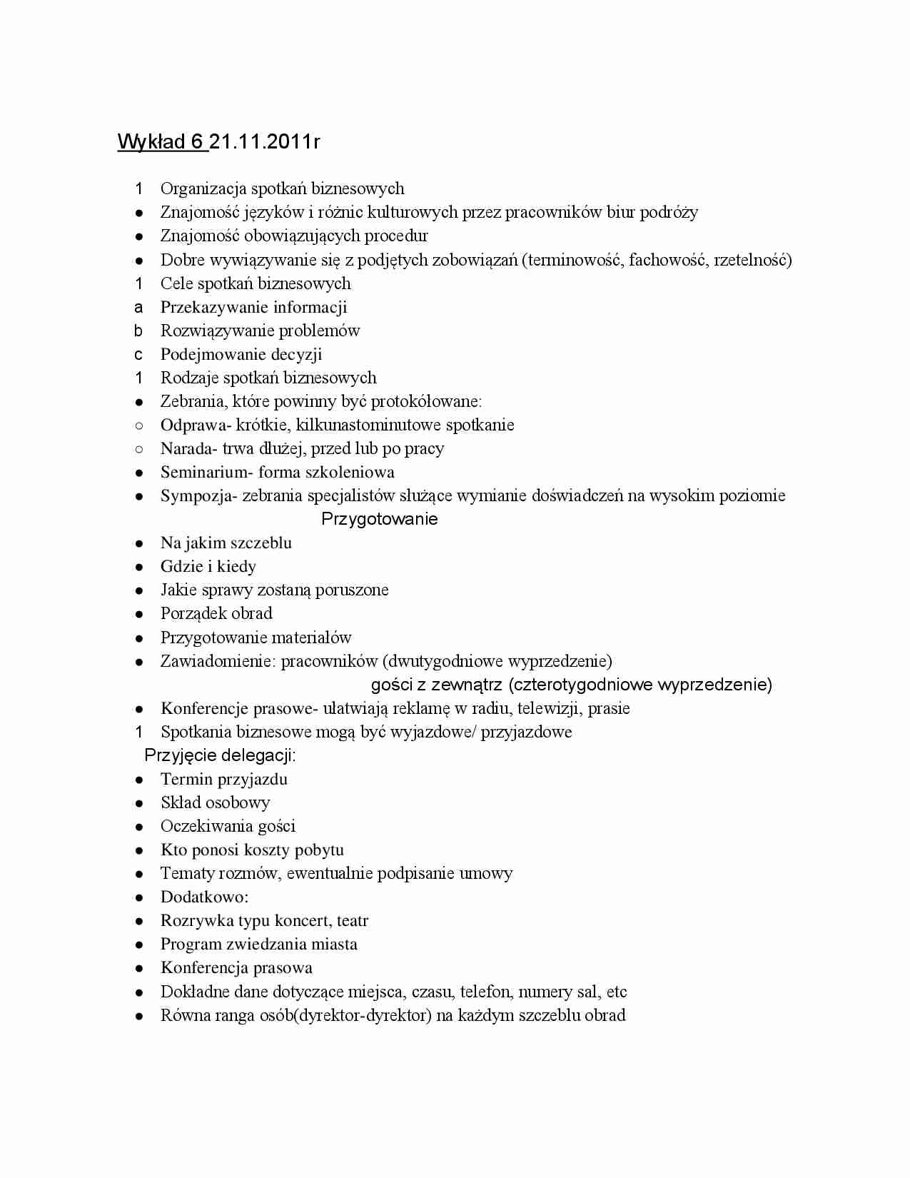 Spotkania biznesowe  - organizacja i korzyści - strona 1