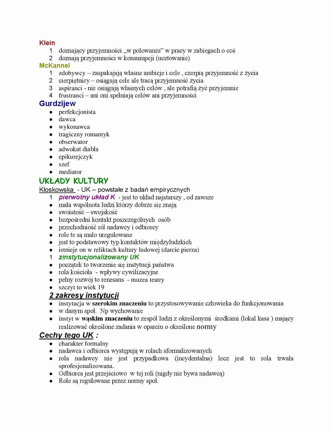 Układy kultury, procesy kulturotwórcze - strona 1