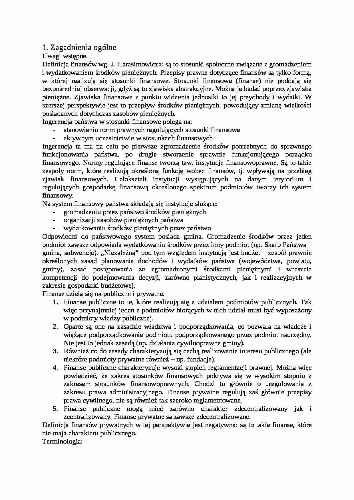 Zagadnienia ogólne - strona 1