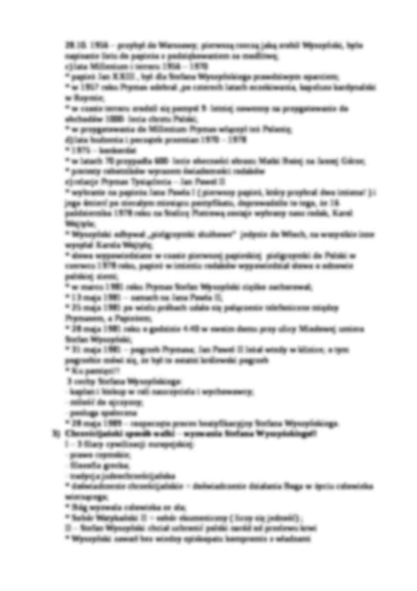 Dziedzictwo kardynała Stefana Wyszyńskiego - strona 3