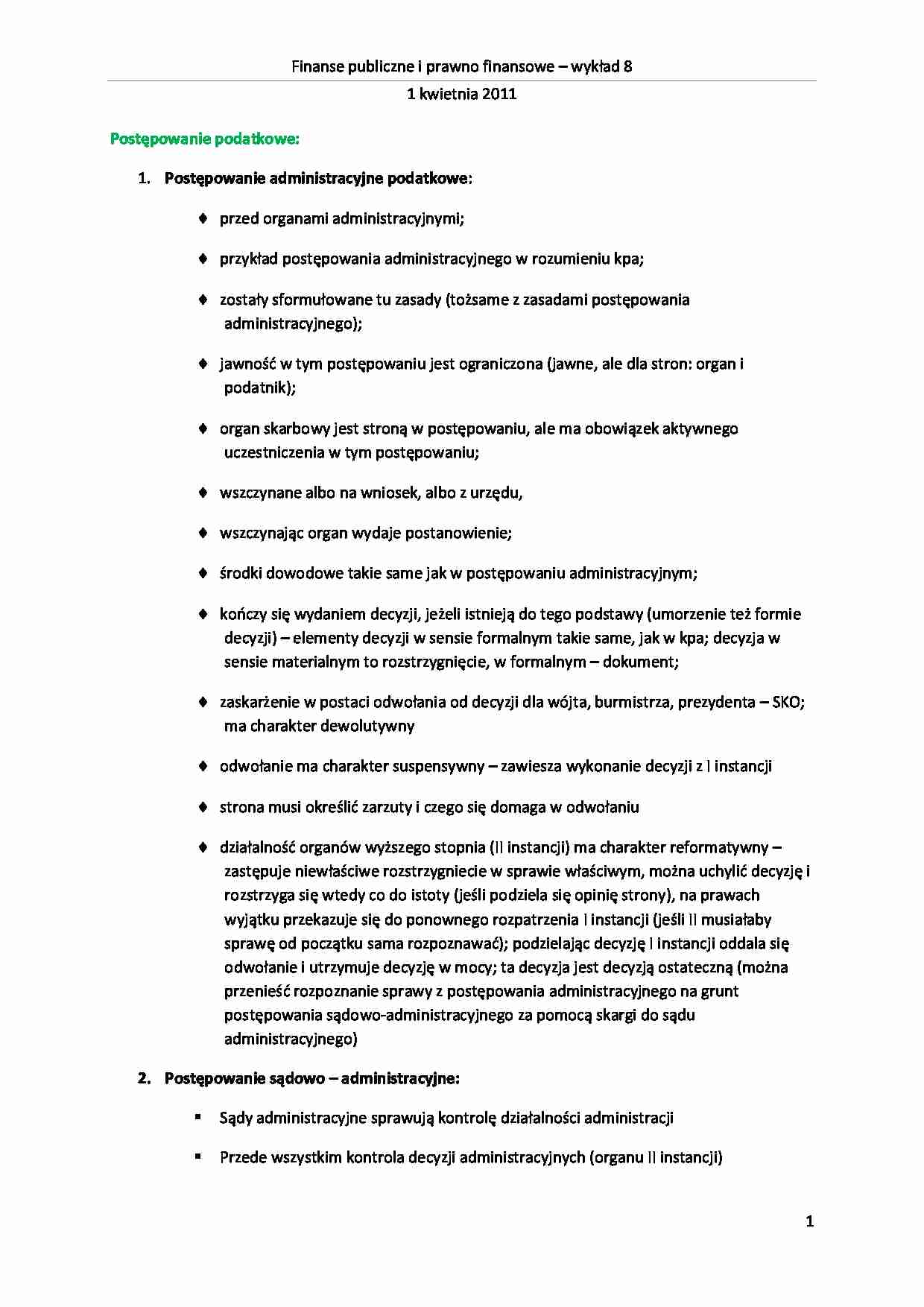 Postępowanie podatkowe - Cło - strona 1