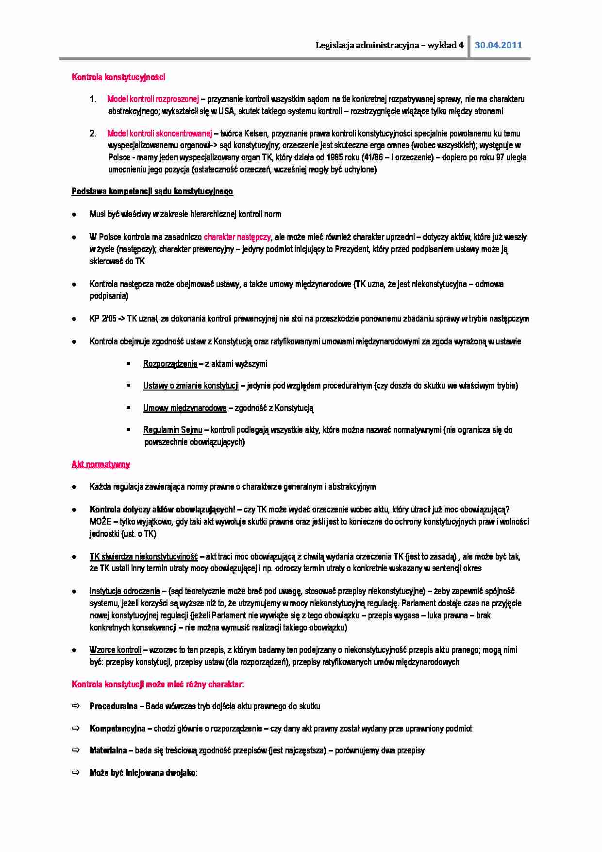 Kontrola konstytucyjności - strona 1