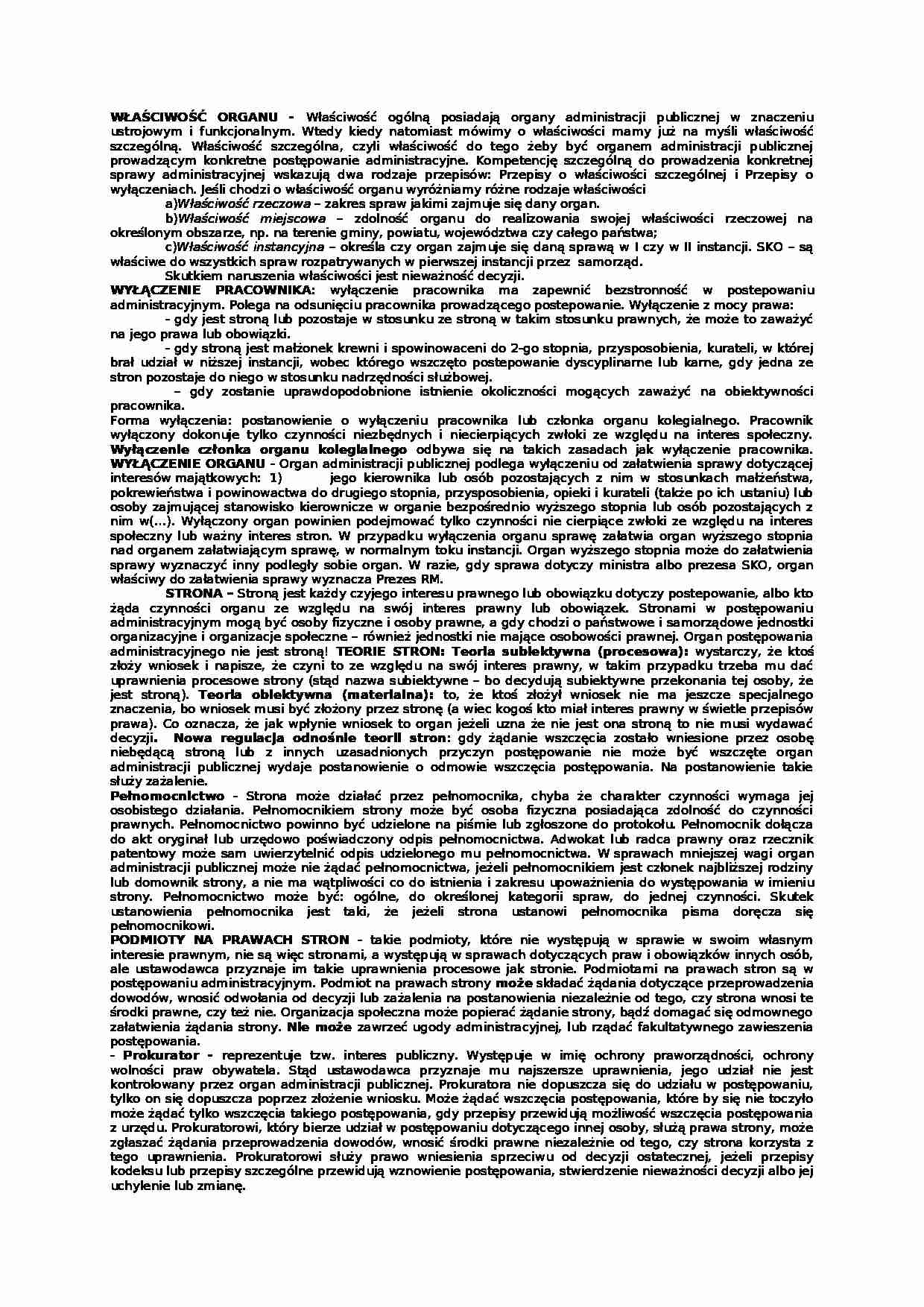Właściwość organu - strona 1