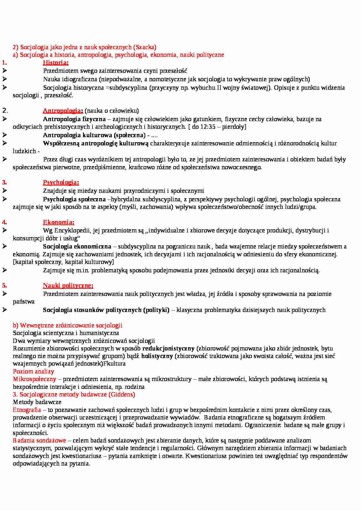 Socjologia-proces badawczy - strona 1
