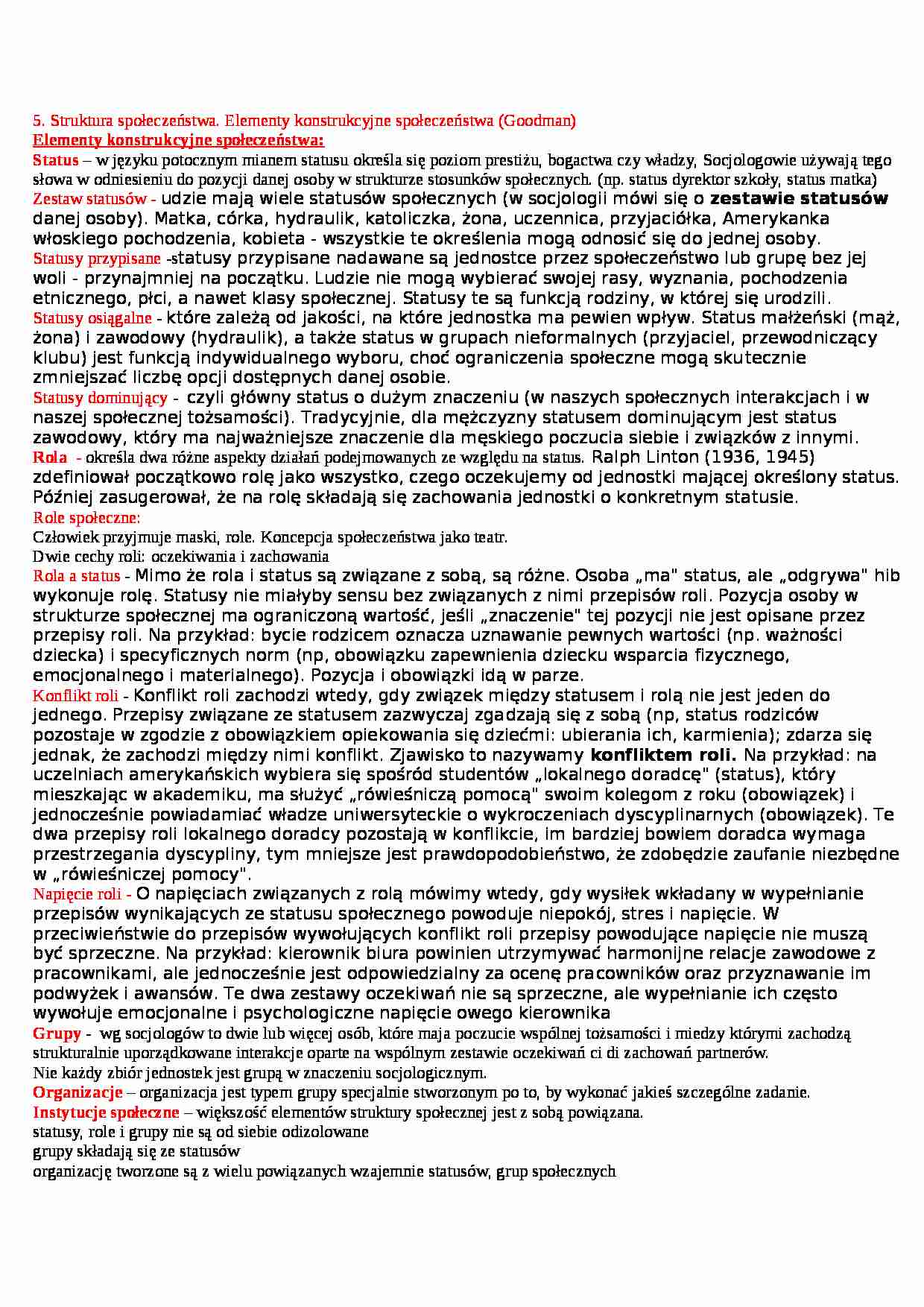 Struktura społeczeństwa - strona 1