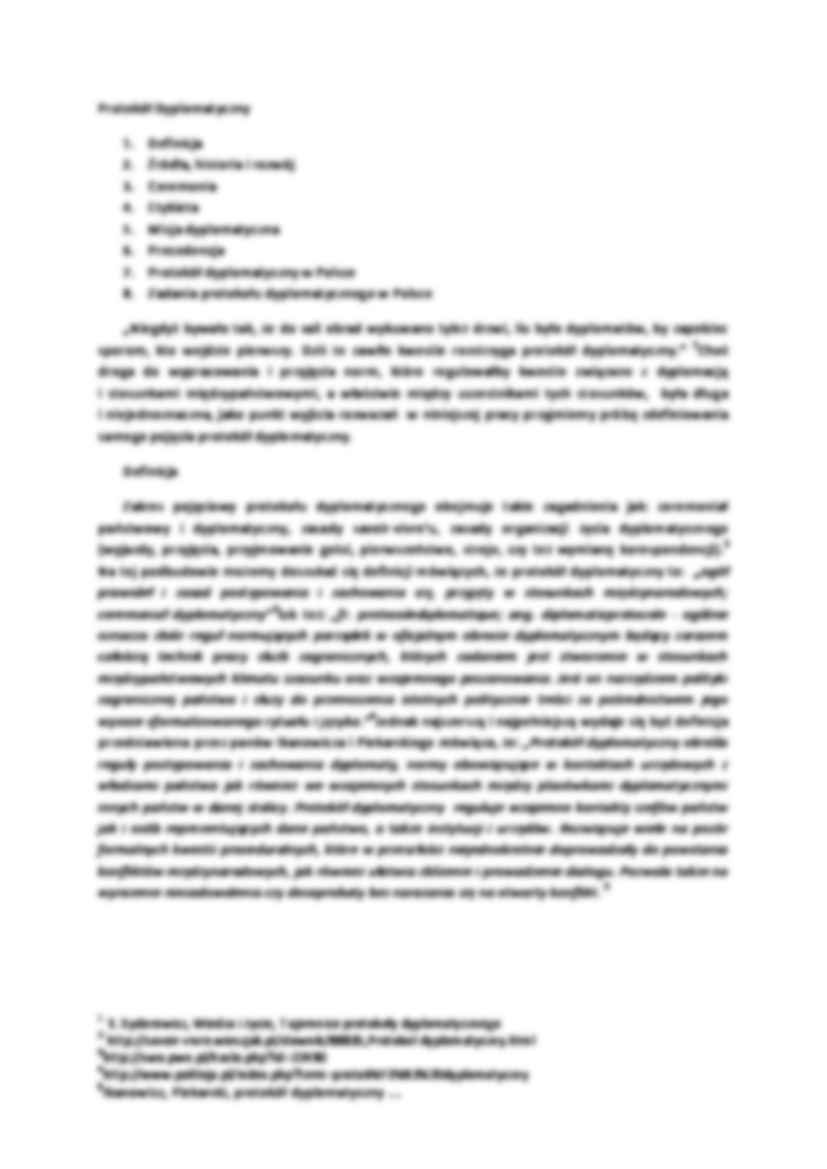 Protokół dyplomatyczny - praca zaliczeniowa - strona 2