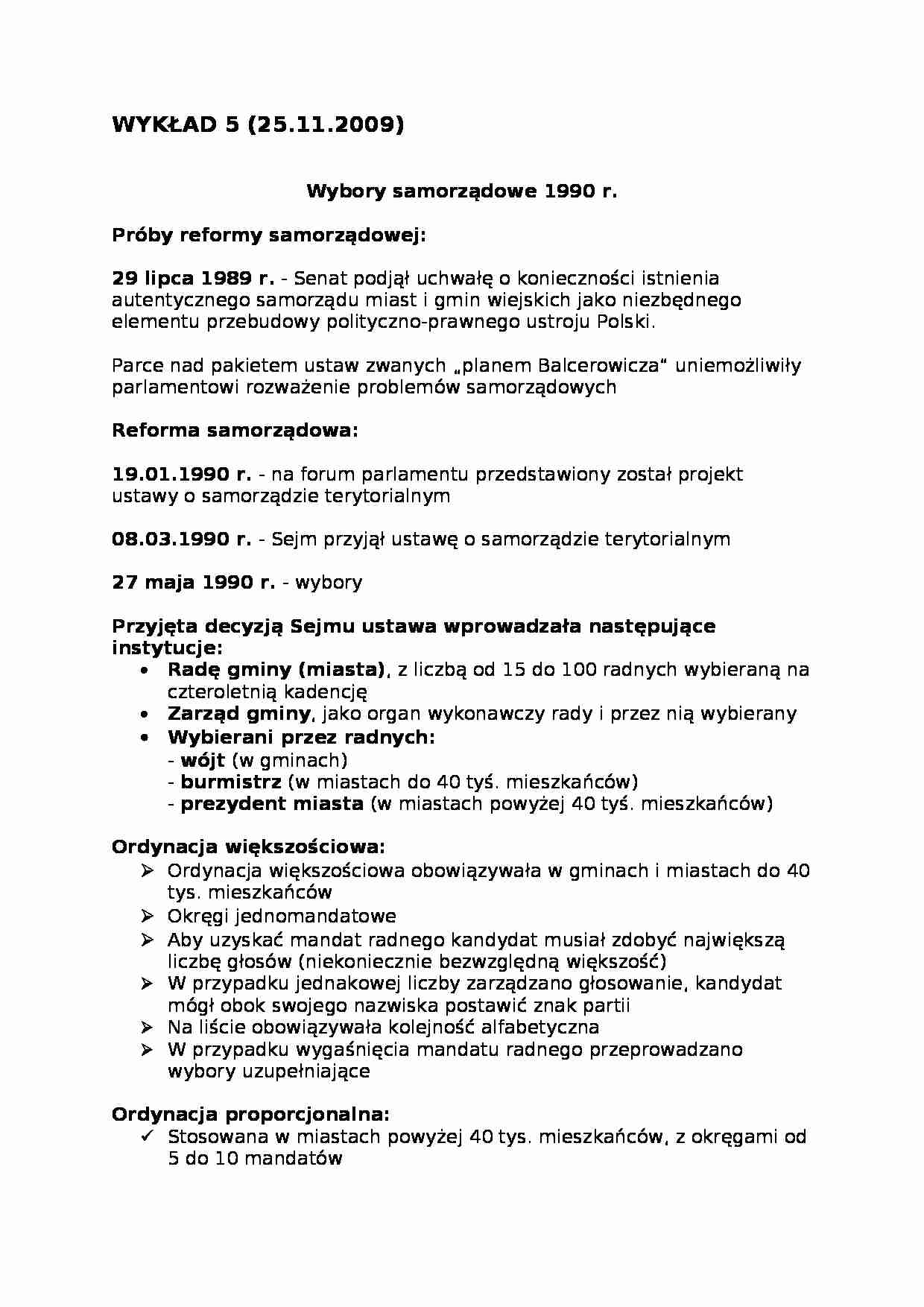 Wybory samorządowe 1990 r. - strona 1