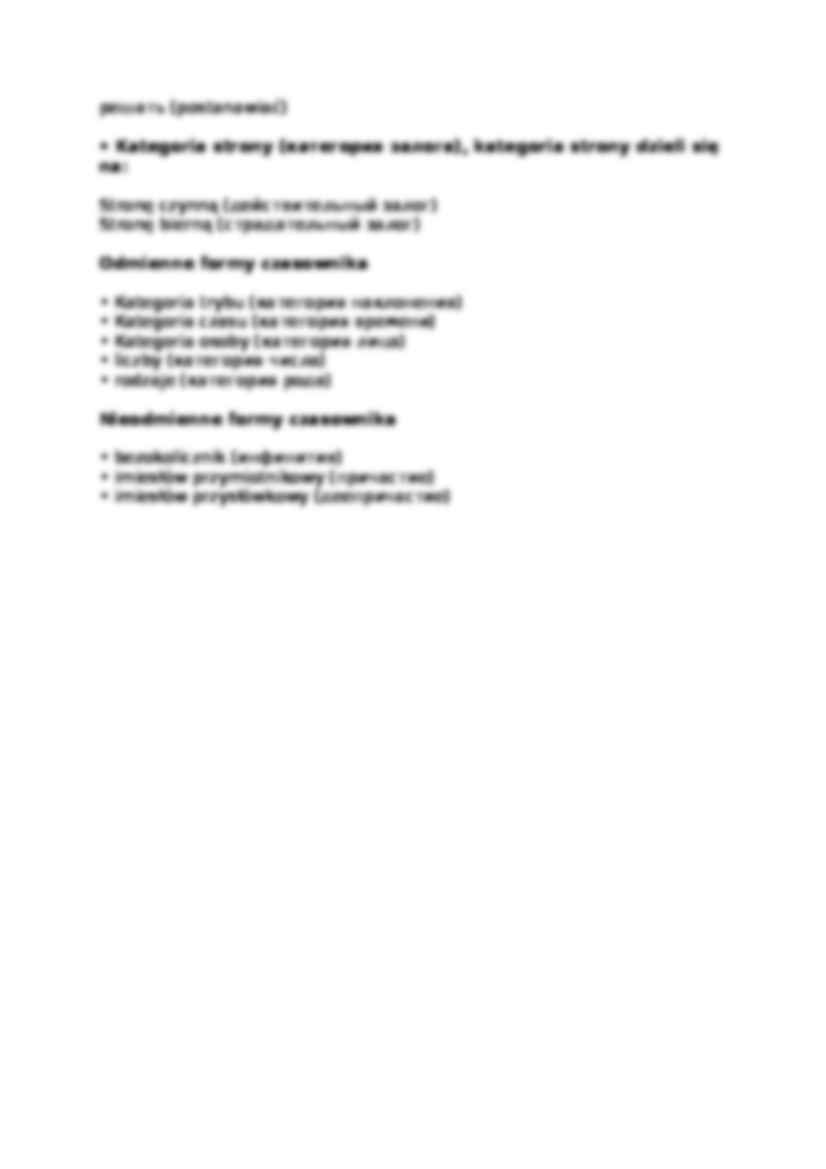 Czasownik - ogólna charakterystyka  - strona 2