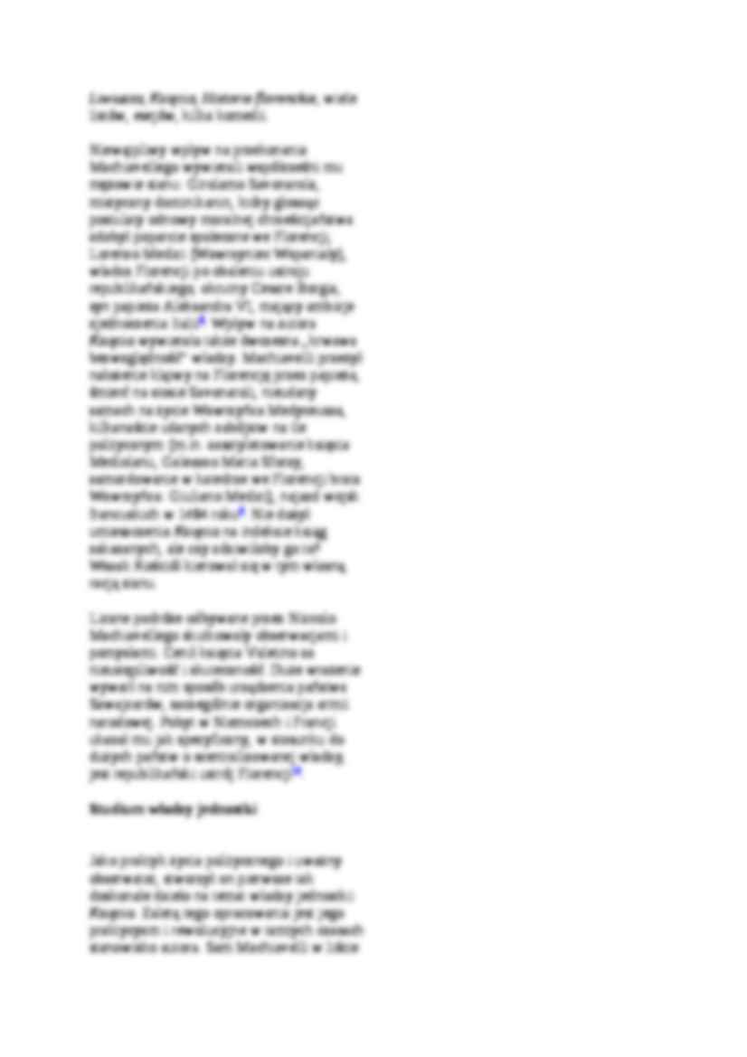 Niccolo Machiavelli - twórczość - strona 3