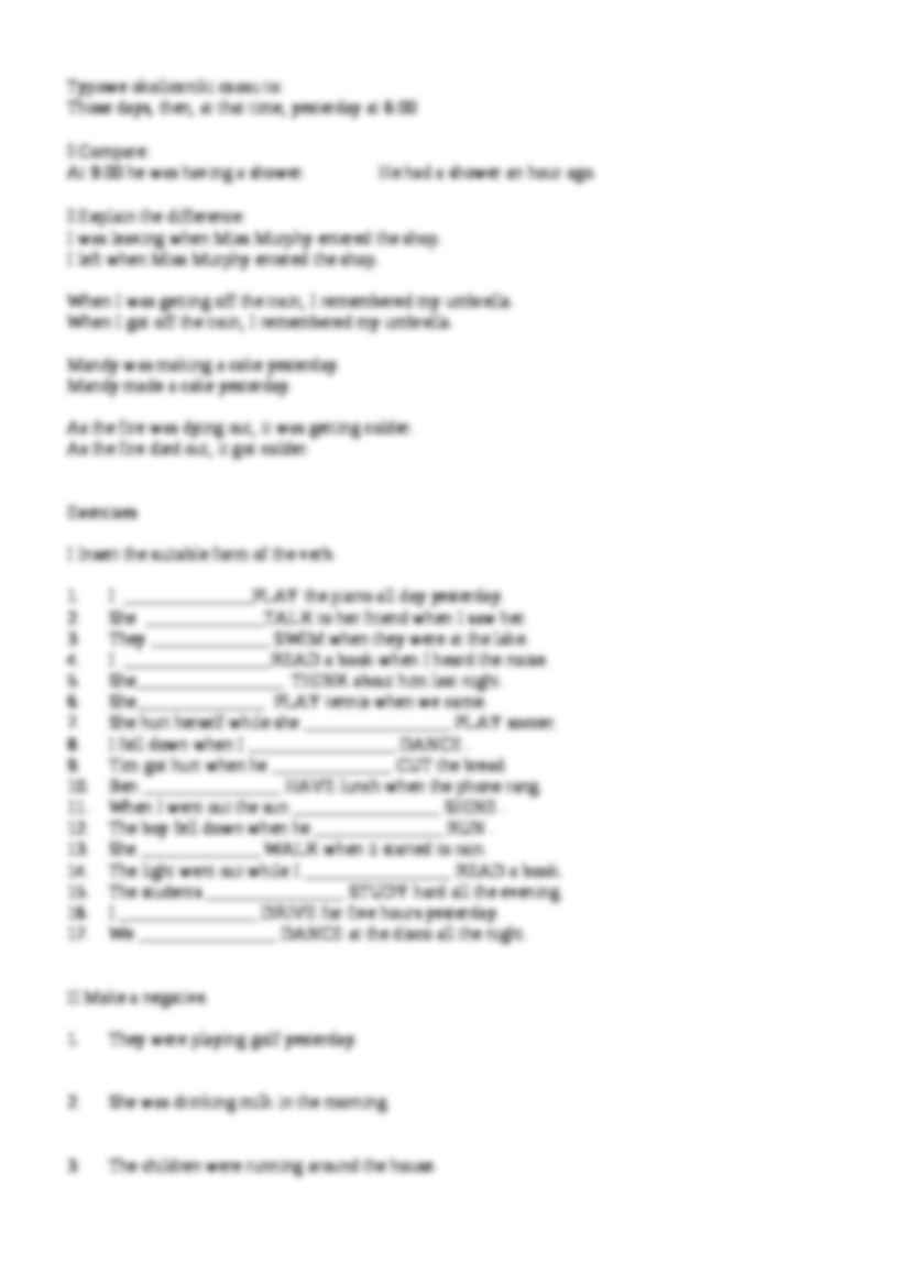 Past Continuous - konstrukcja czasu - strona 2