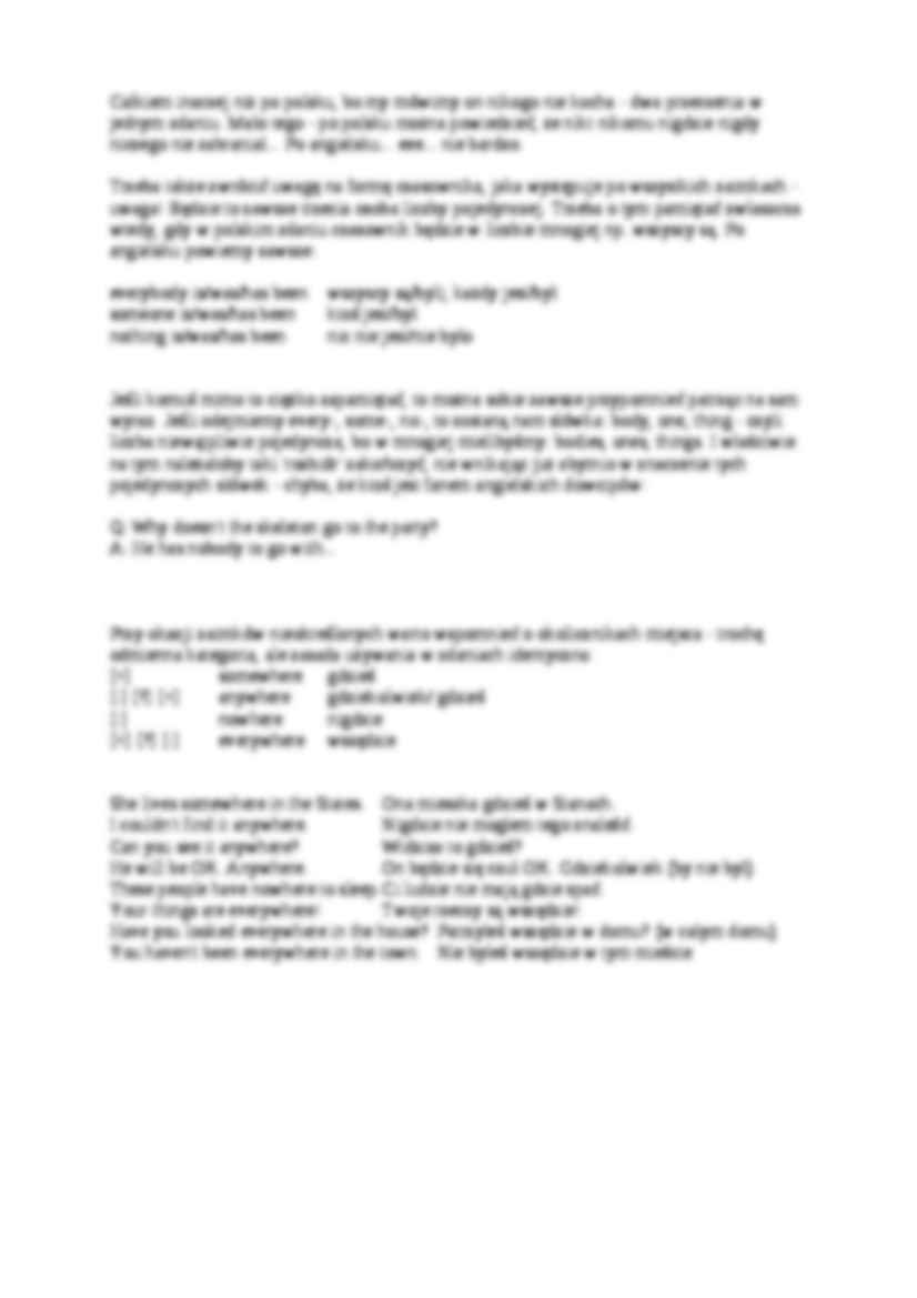 Zaimki nieokreślone - teoria i ćwiczenia - strona 3