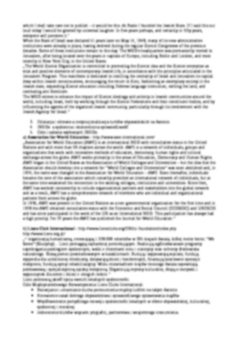 Organizacje Międzynarodowe VI - strona 3