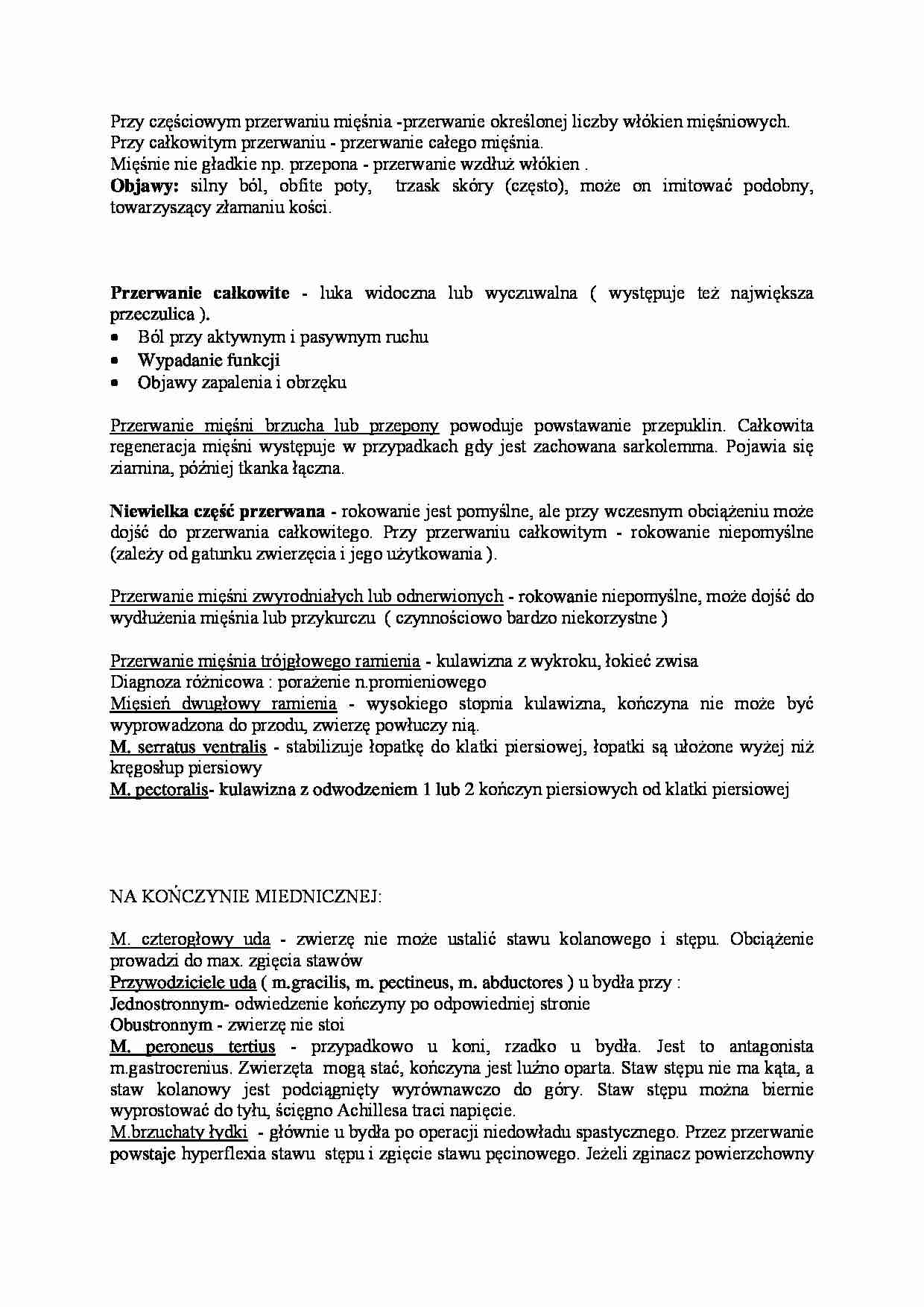 Przerwanie mięśnia - strona 1