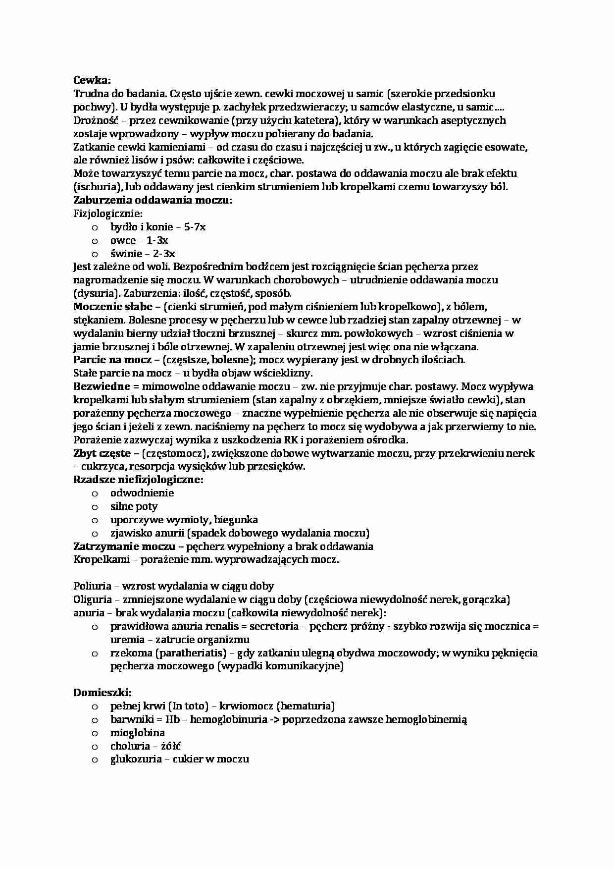 Zaburzenia oddawania moczu - strona 1