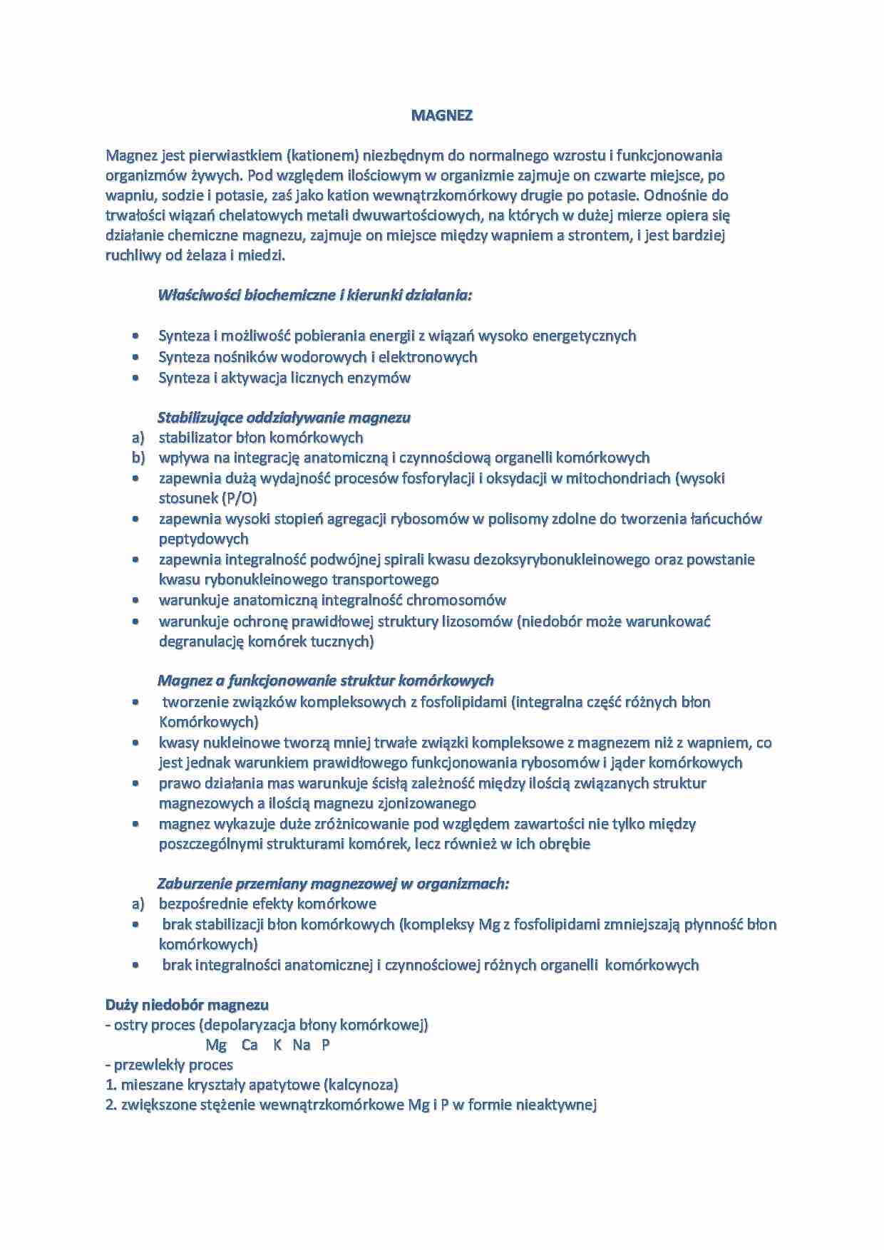 Pierwiastek Magnez - strona 1