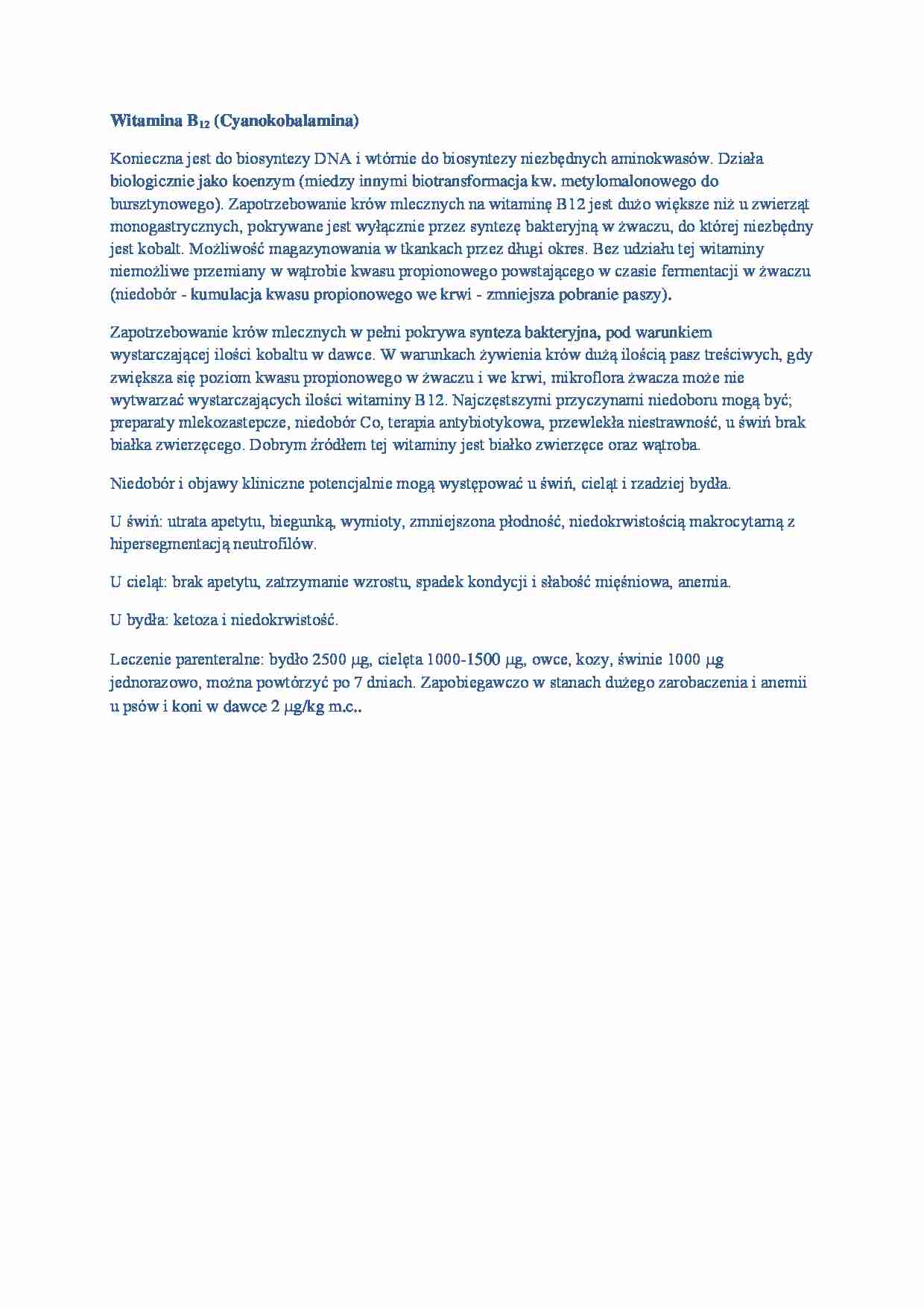 Witamina B12 - strona 1