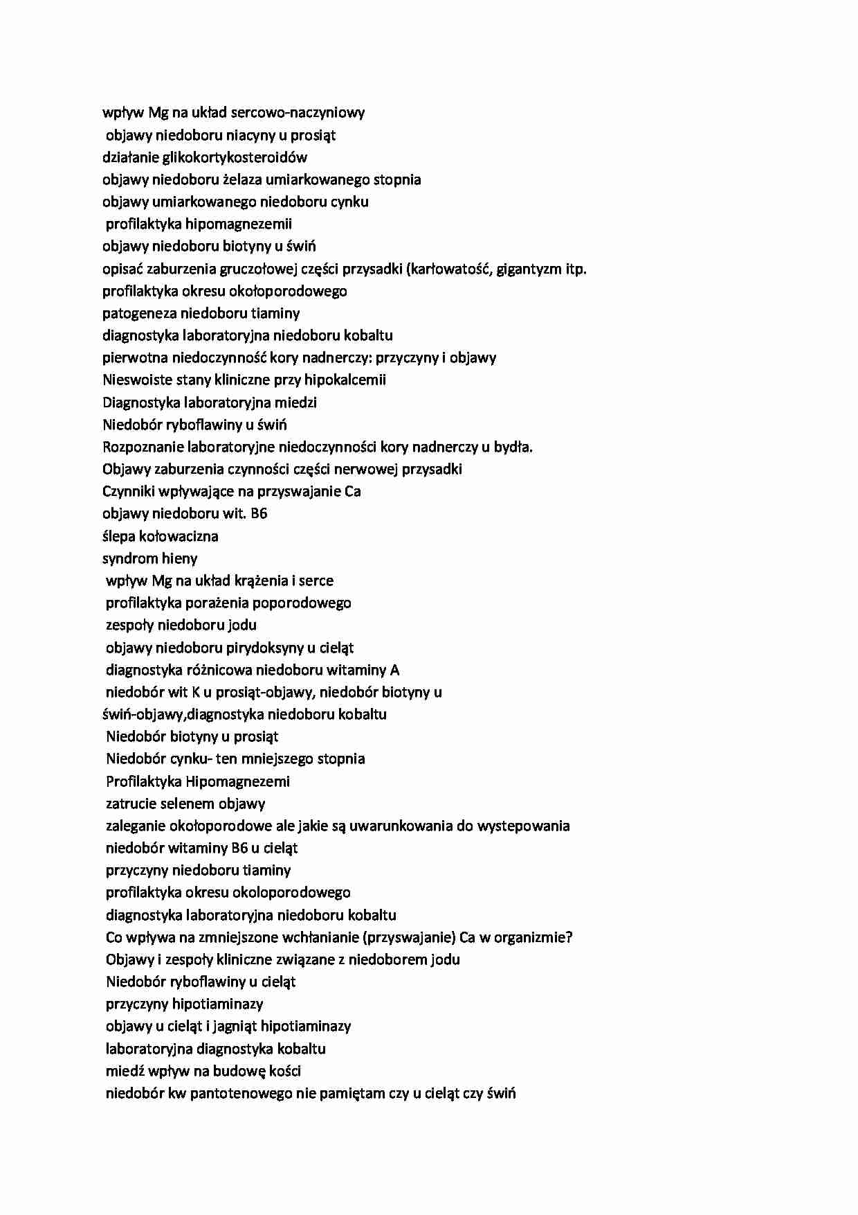 Zaganienia na kolokwium - strona 1