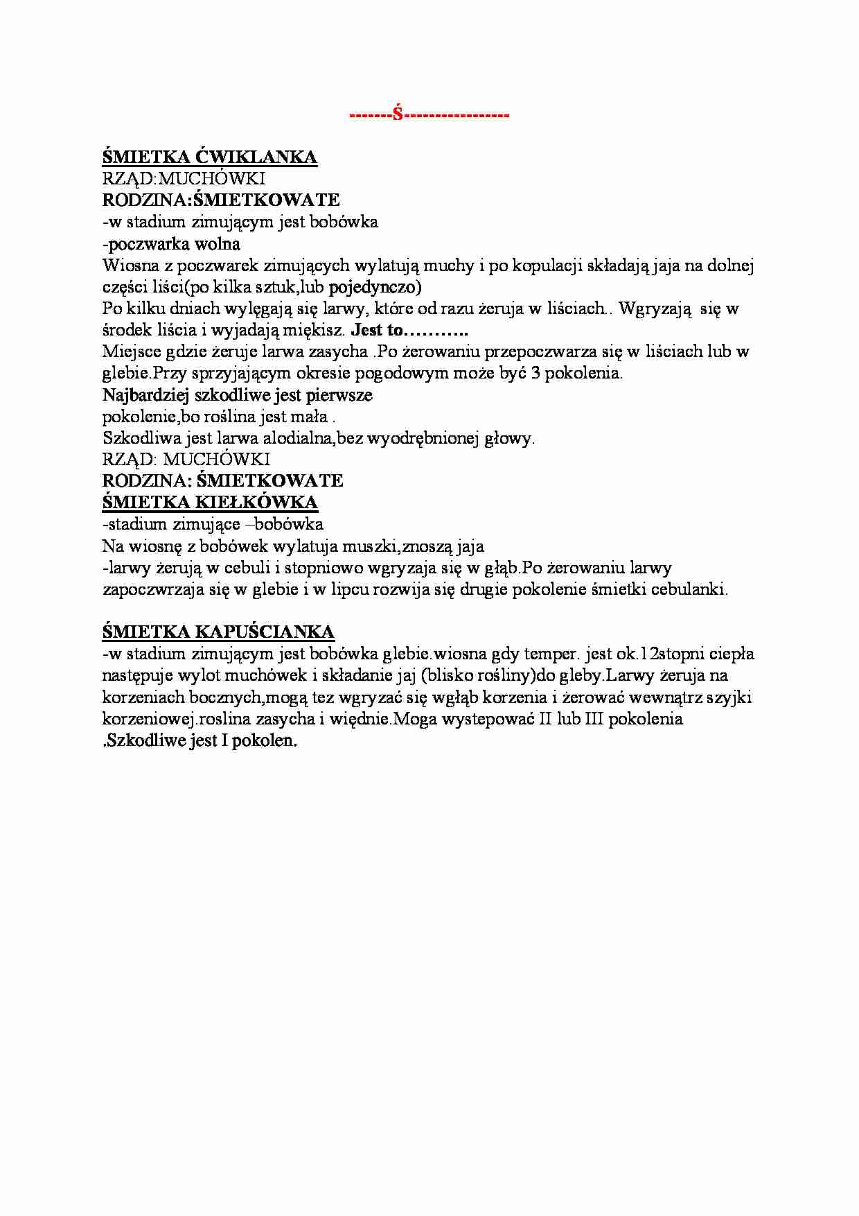 Szkodniki na Ś - strona 1