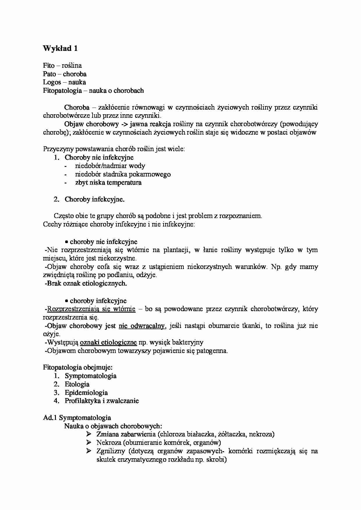 Przyczyny powstawania chorób roślin - strona 1