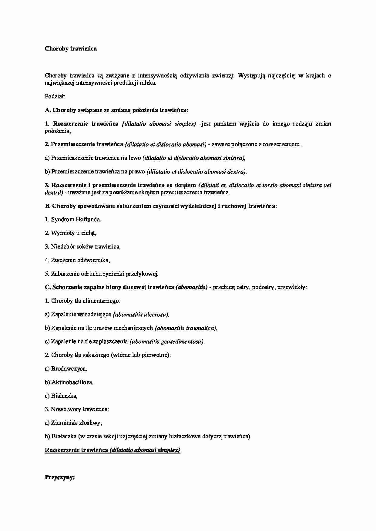 Choroba trawieńca - strona 1