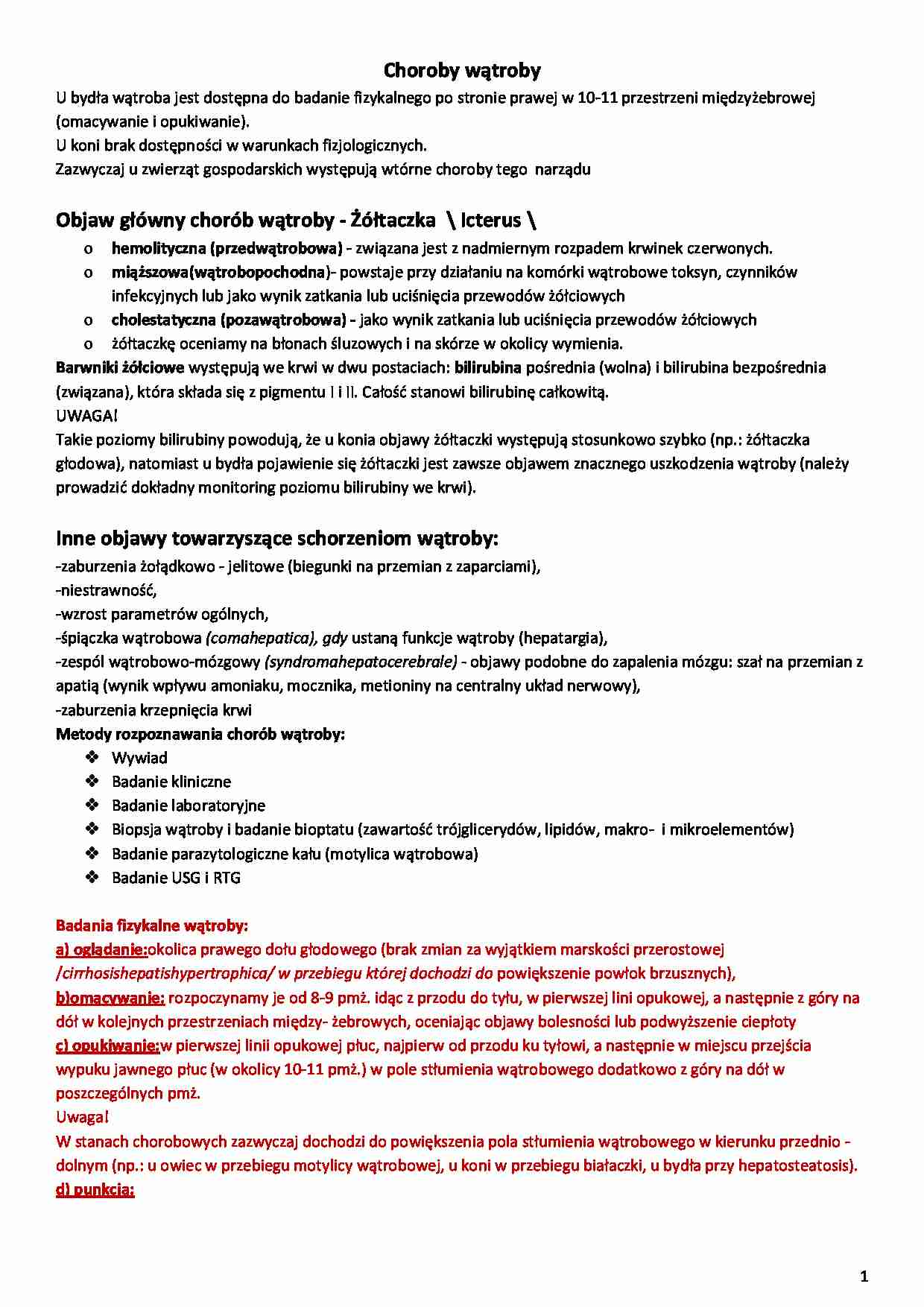  Choroby wątroby - strona 1