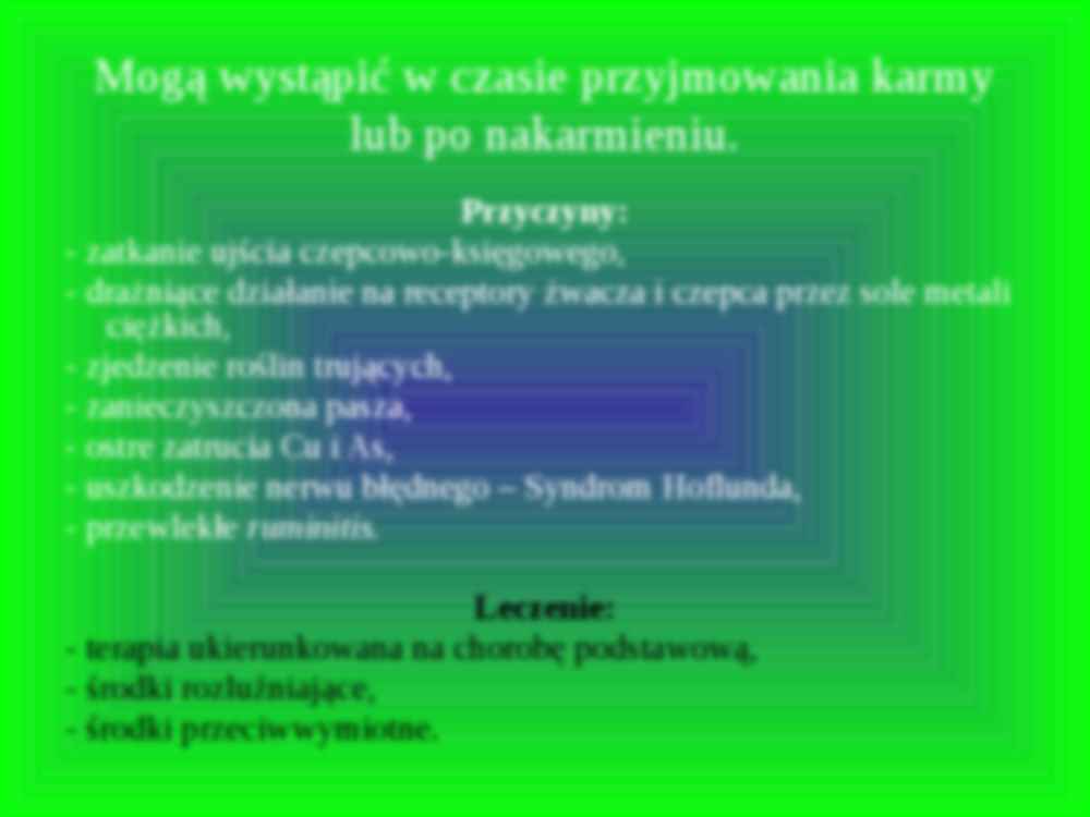 Wymioty treścią przedżołądków - strona 2