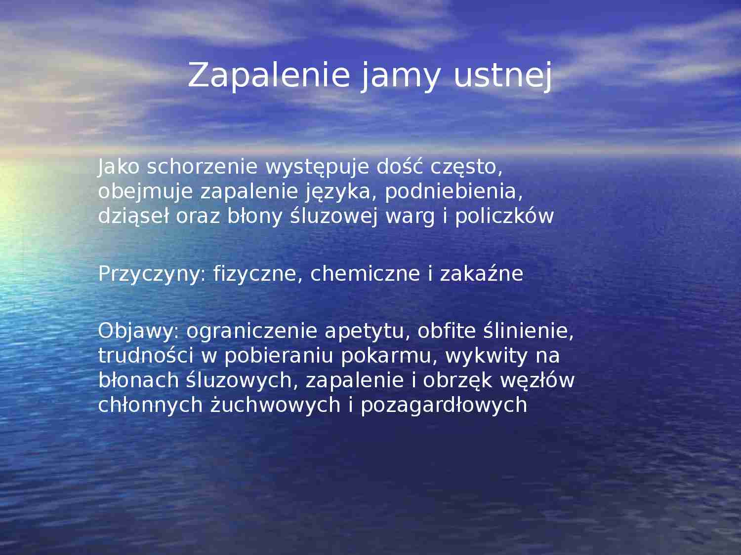  Zapalenie gardła, przełyku, jamy ustnej - strona 1