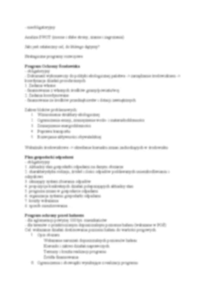 Ochrona środowiska i zasobów przyrodniczych w planowaniu przestrzennym - strona 2