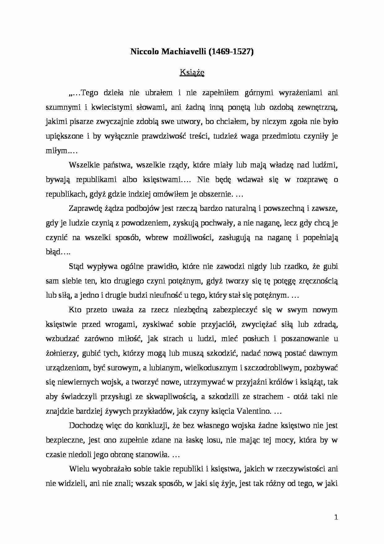 Machiavelli - źródła  - strona 1