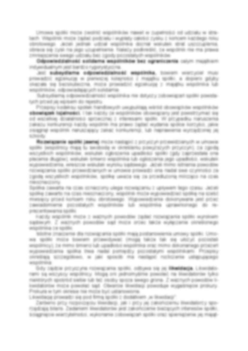 Prawo handlowe - spółka jawna - strona 2