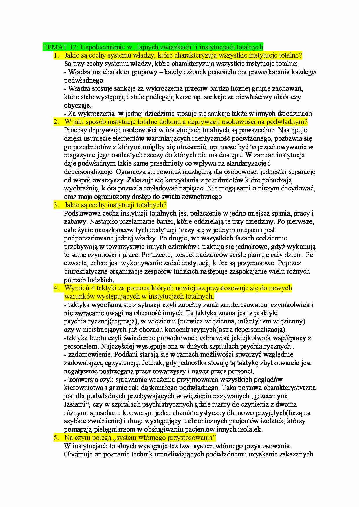 Socjologia wychowania - 12 - strona 1