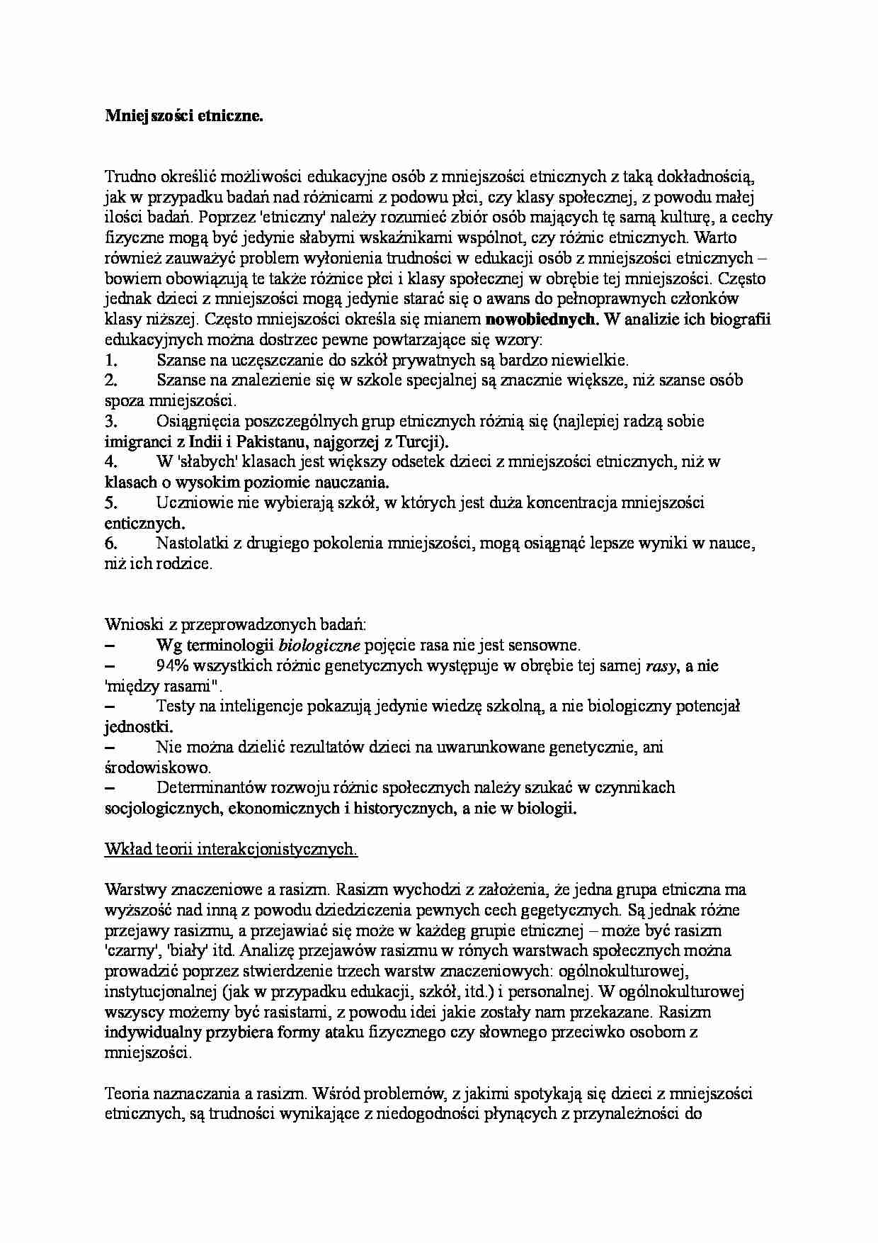Mniejszości etniczne 1 - strona 1
