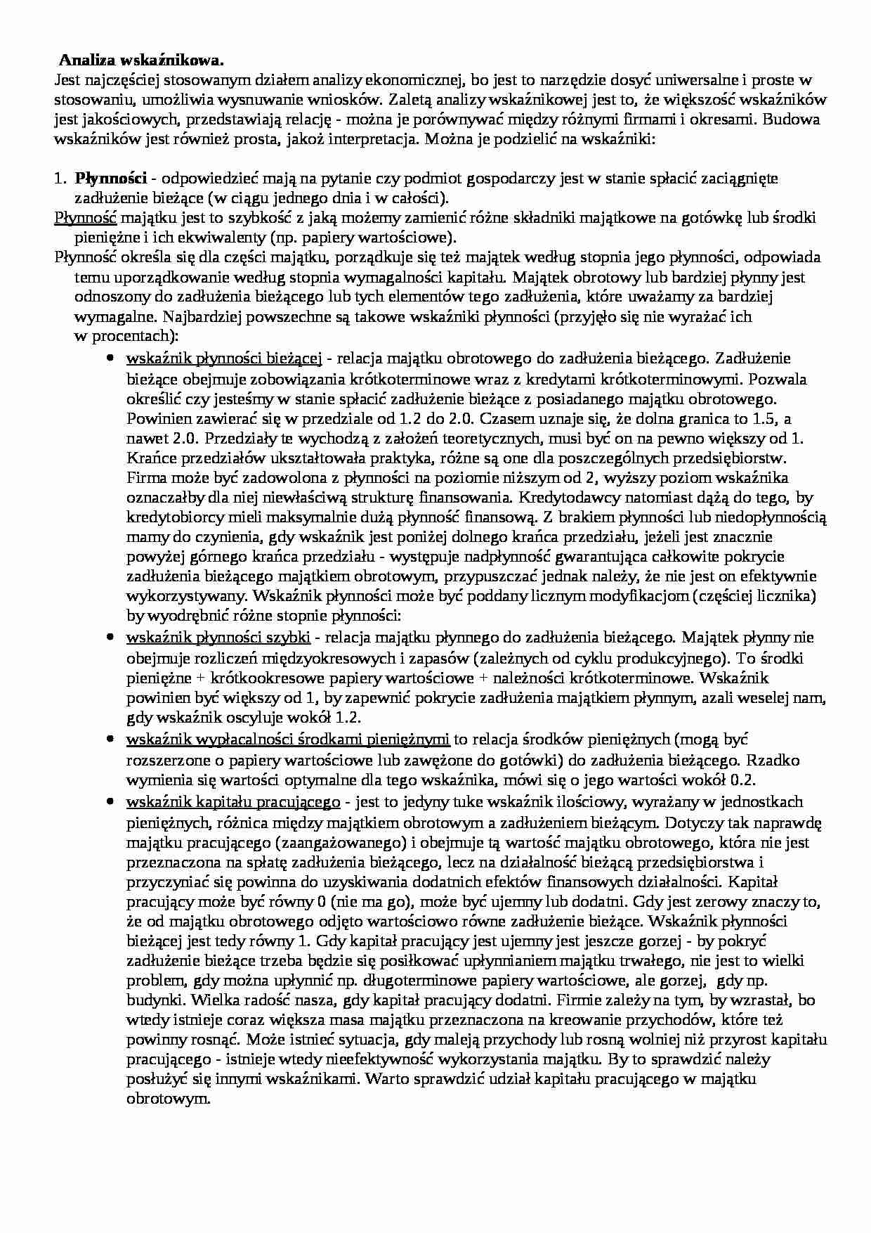 Analiza ekonomiczna 6 - strona 1