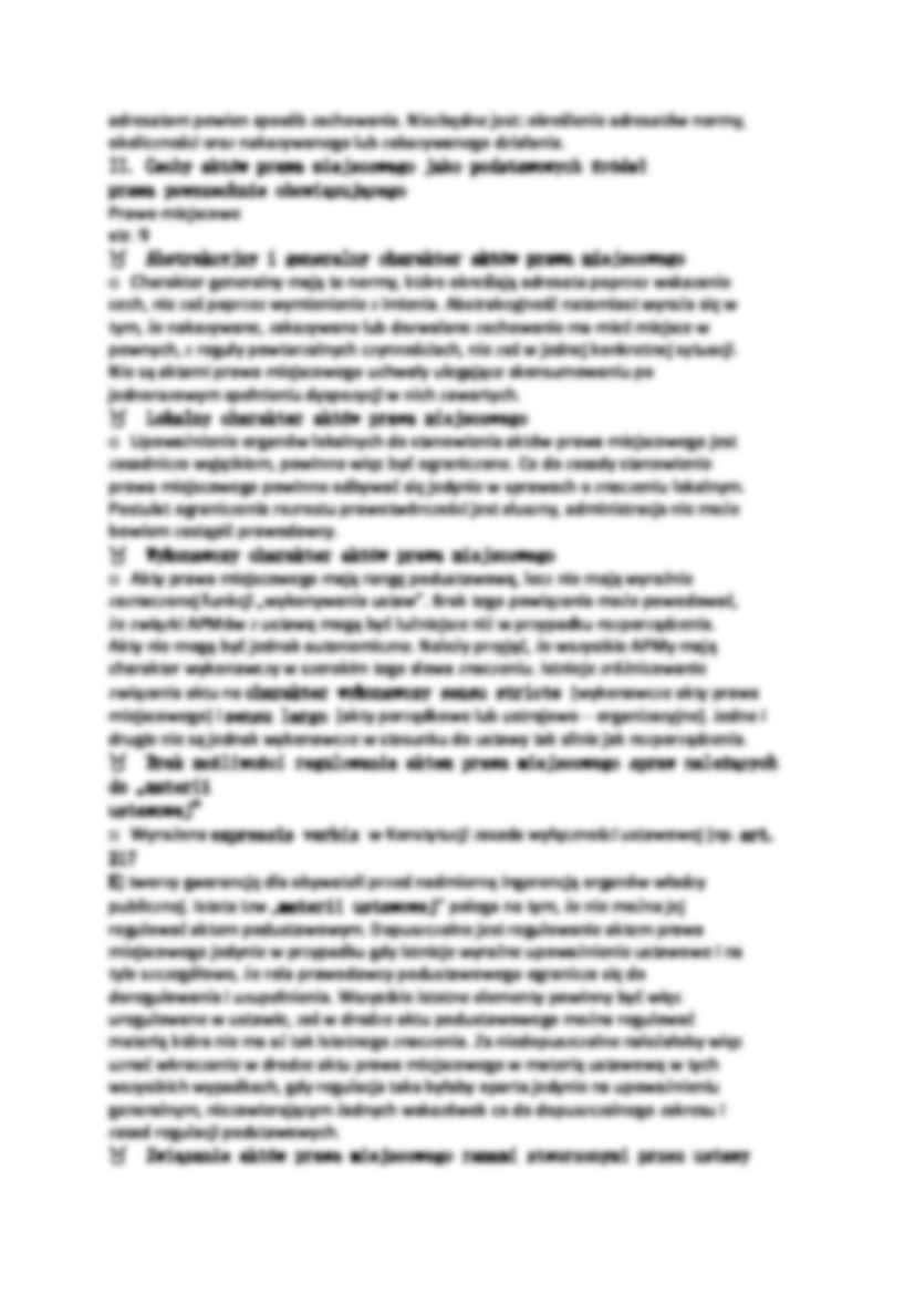 Cechy aktów prawa miejscowego  - strona 2