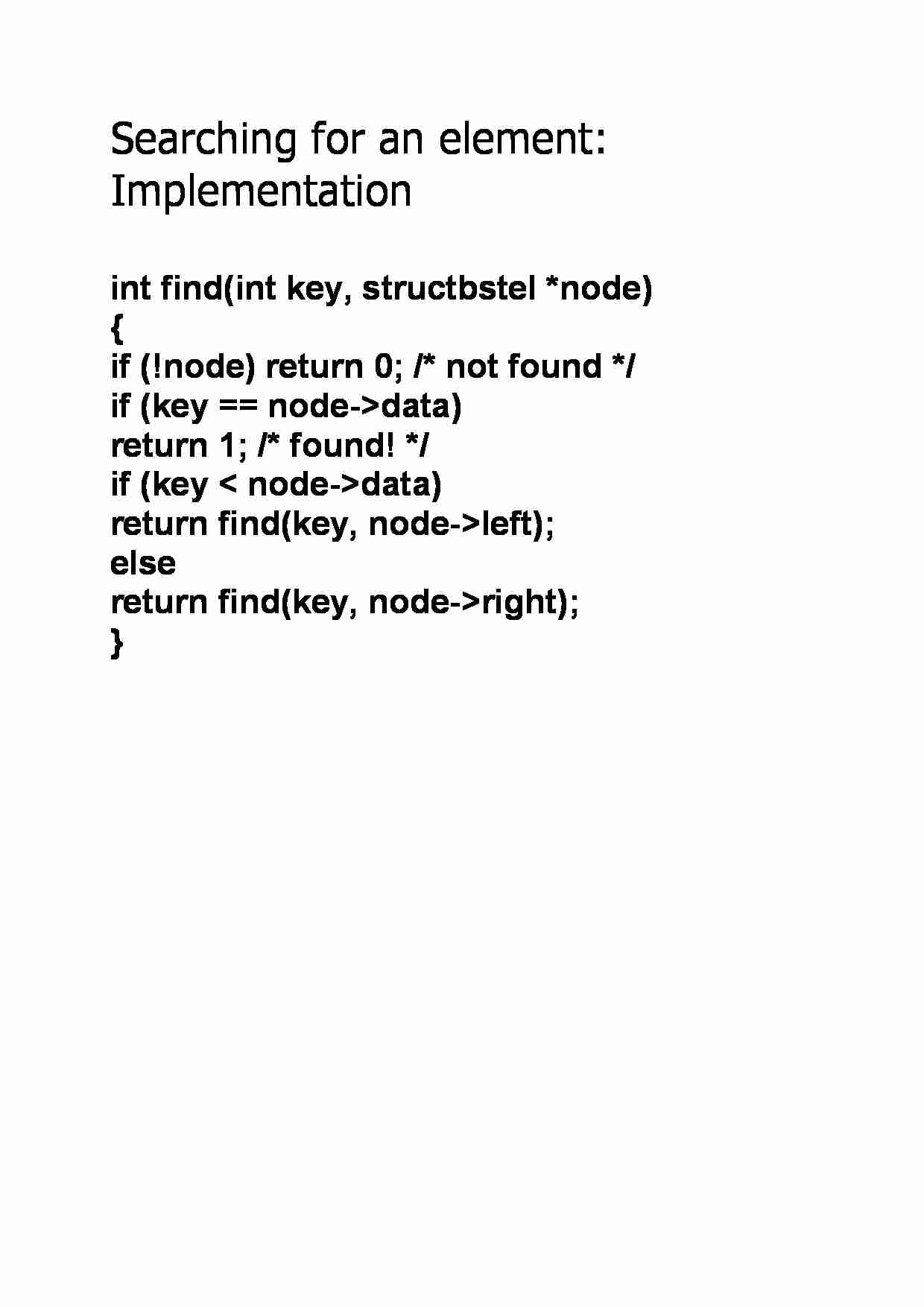 Searching for an element Implementation - strona 1
