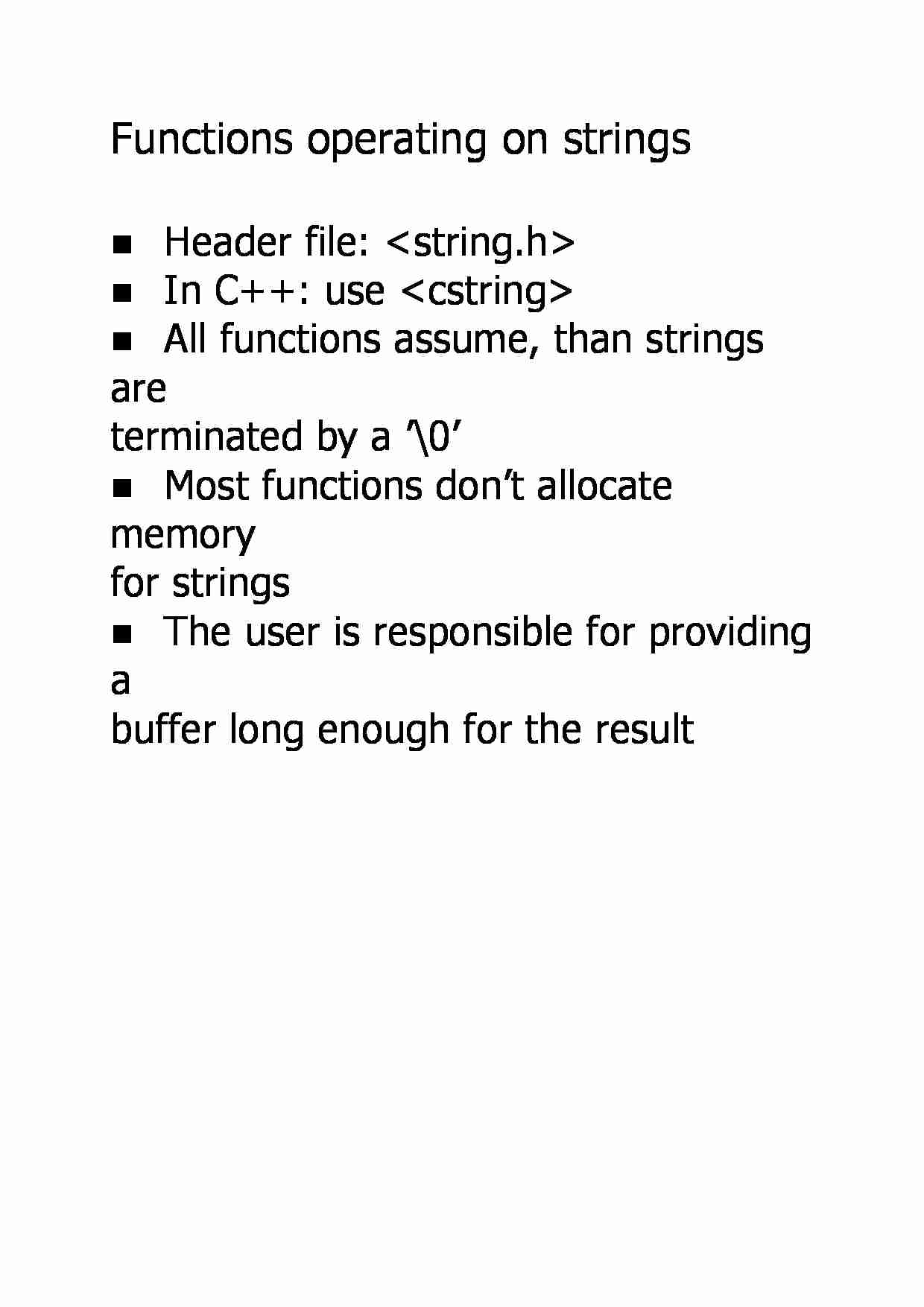 Functions operating on strings - strona 1
