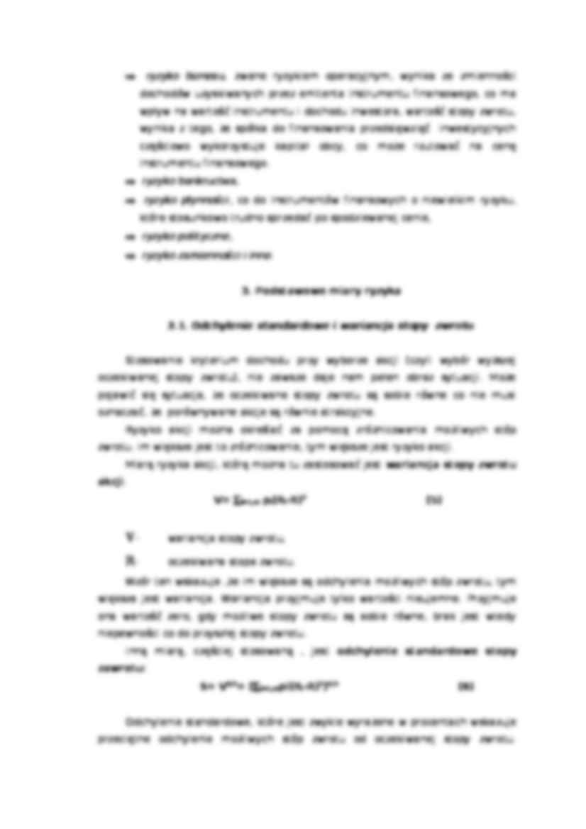 Miary ryzyka akcji - strona 3