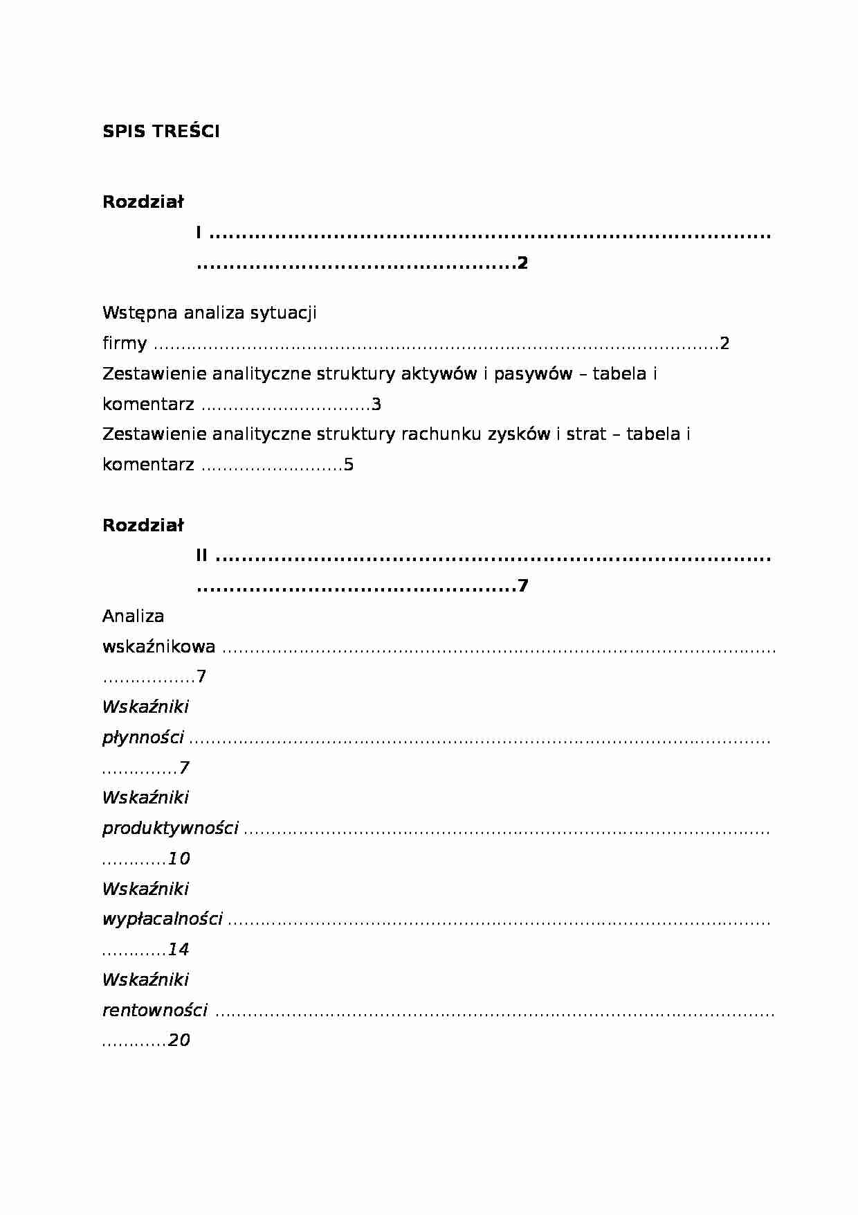 Analiza ekonomiczna - branża edukacyjna - strona 1