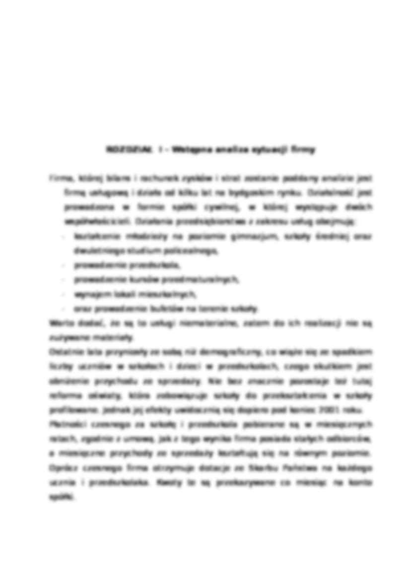 Analiza ekonomiczna - branża edukacyjna - strona 3