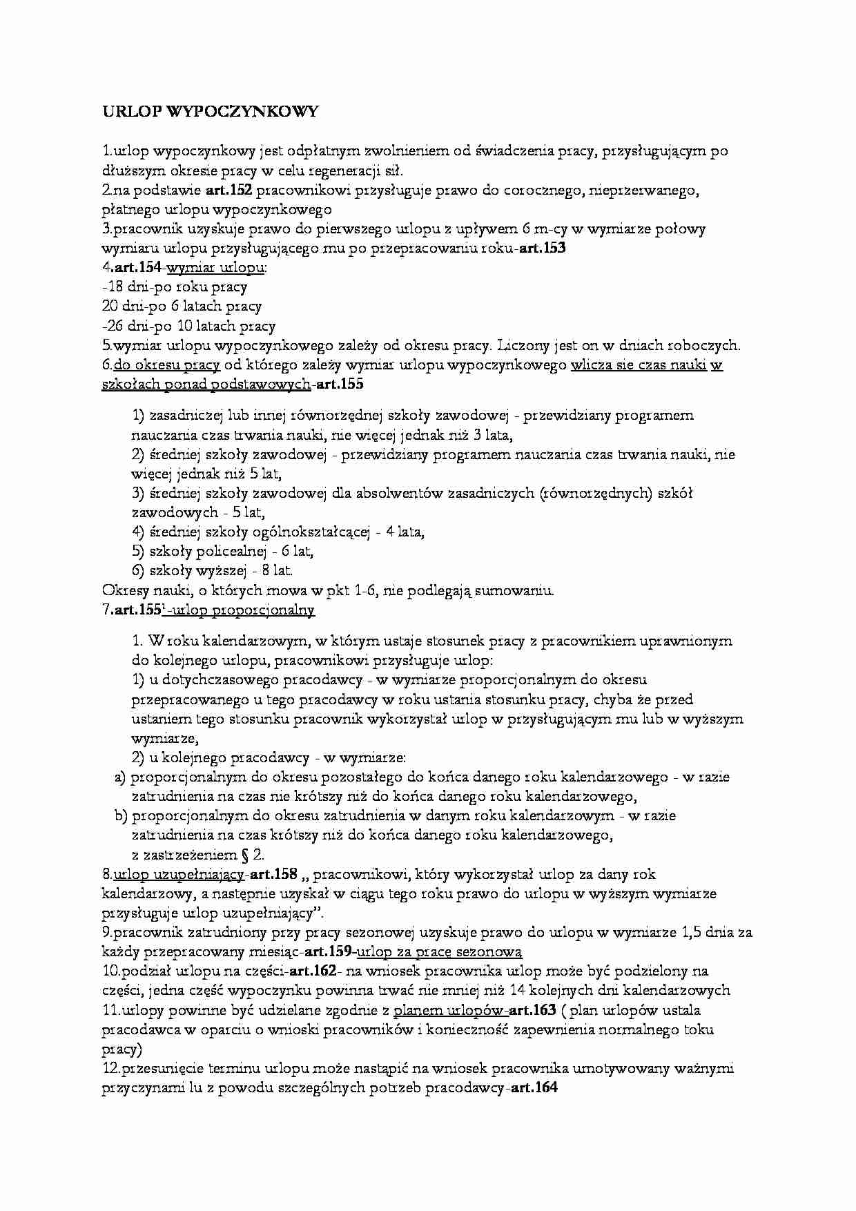 Urlop wypoczynkowy  - strona 1