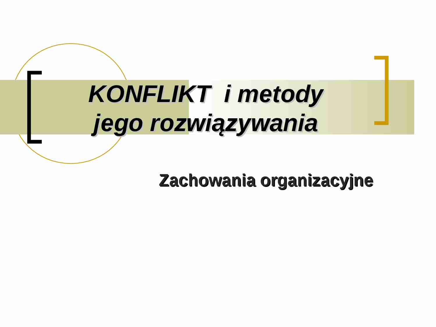 Konflikt i metody jego rozwiązywania - strona 1