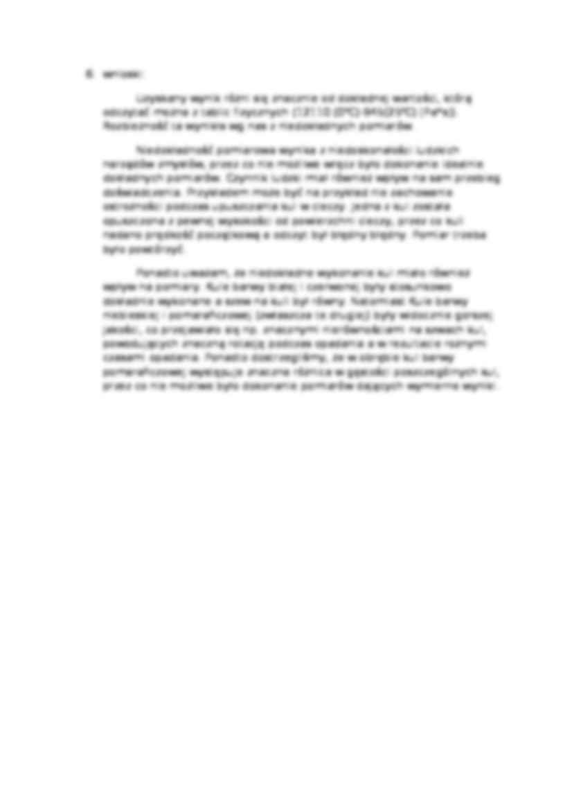 Wyznaczanie bezwzględnego współczynnika lepkości cieczy metodą Stockesa - strona 2