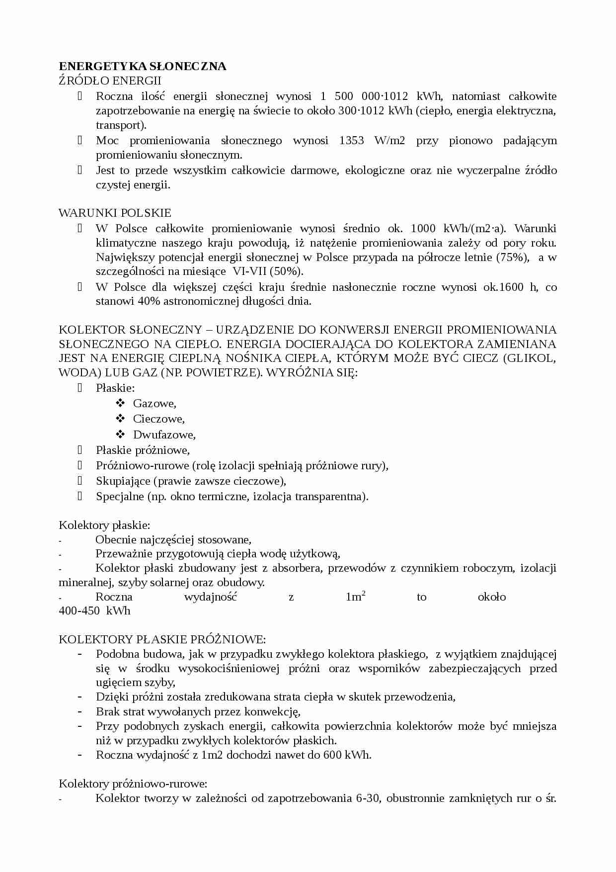 Energetyka słoneczna - strona 1