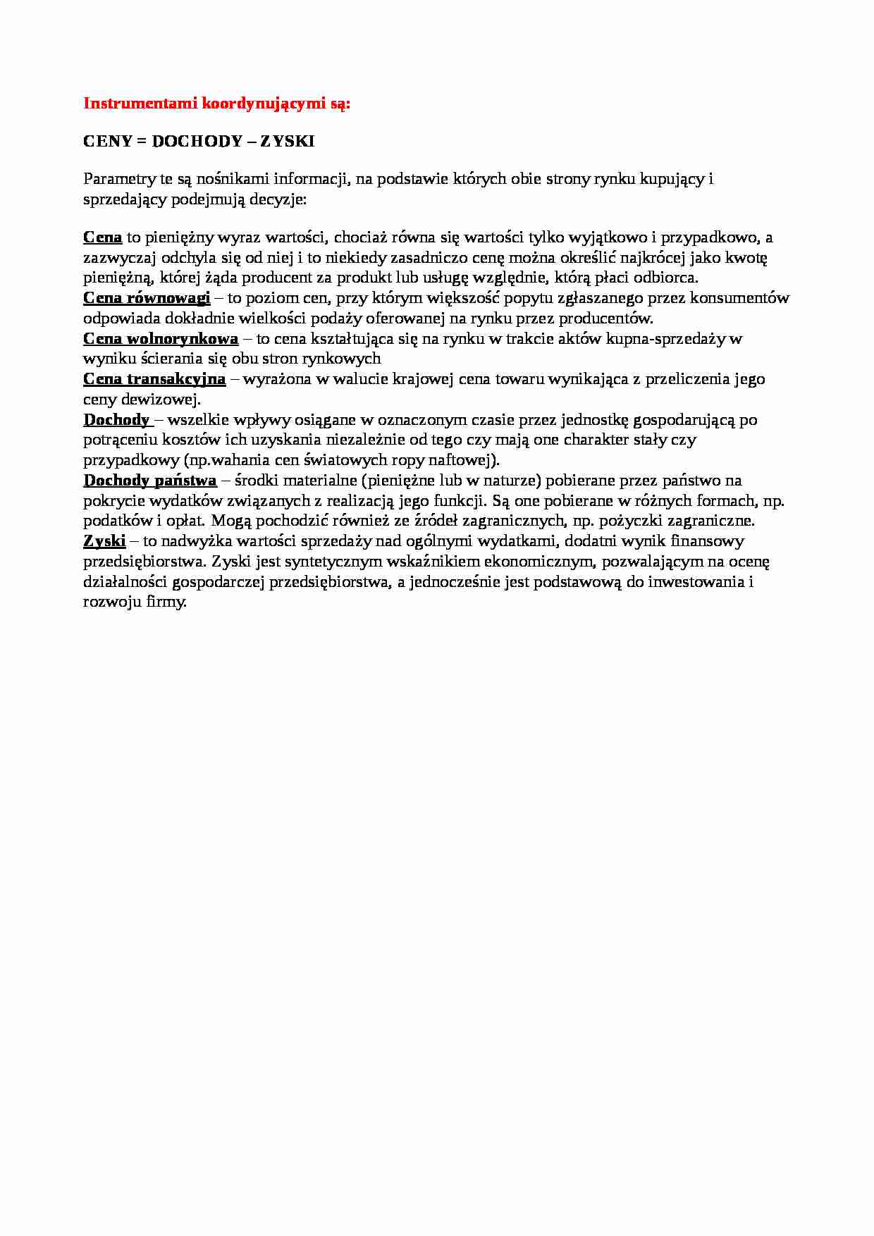 Instrumenty koordynujące - strona 1