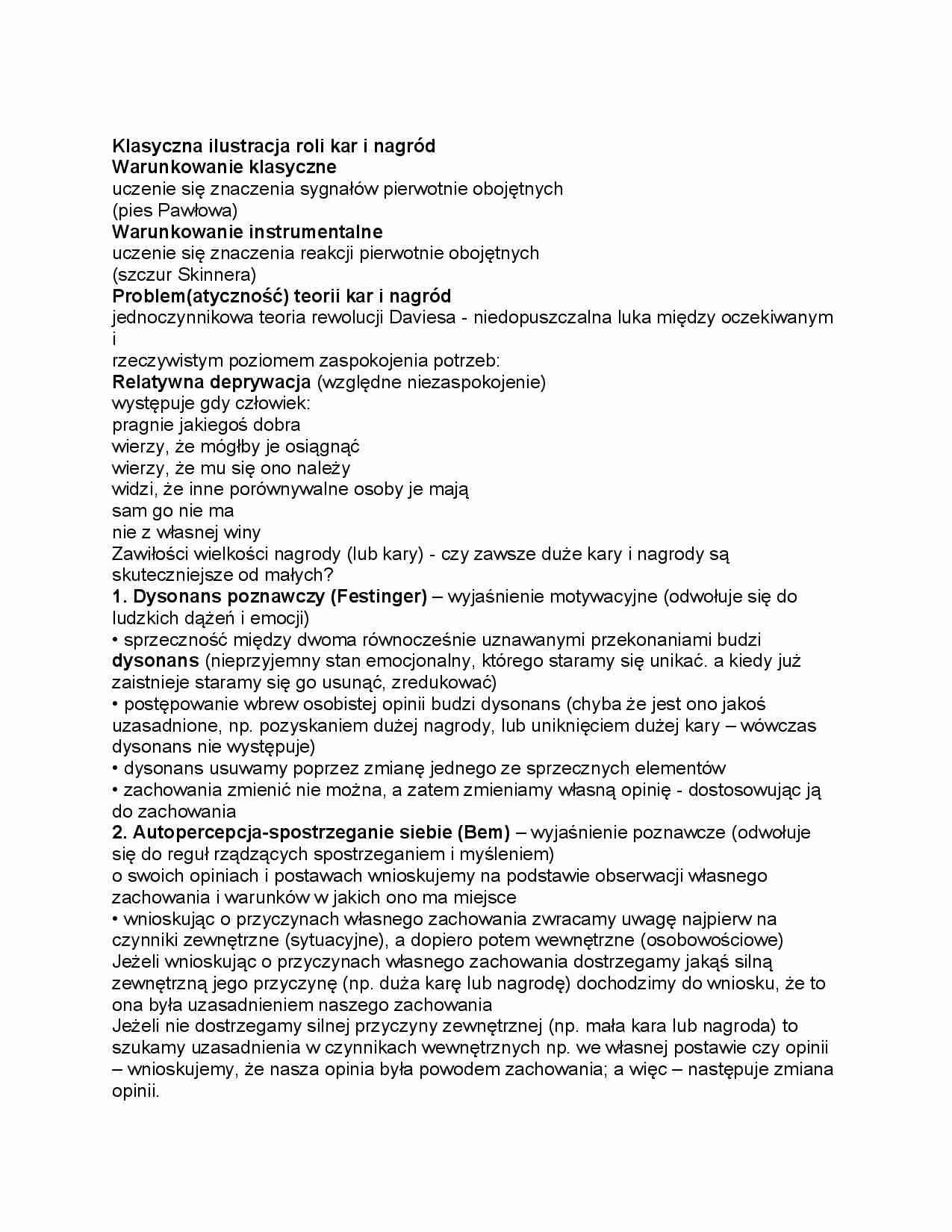 Klasyczna ilustracja roli kar i nagród - strona 1