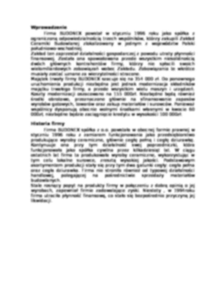Analiza ekonomiczna firmy budowlanej - strona 2
