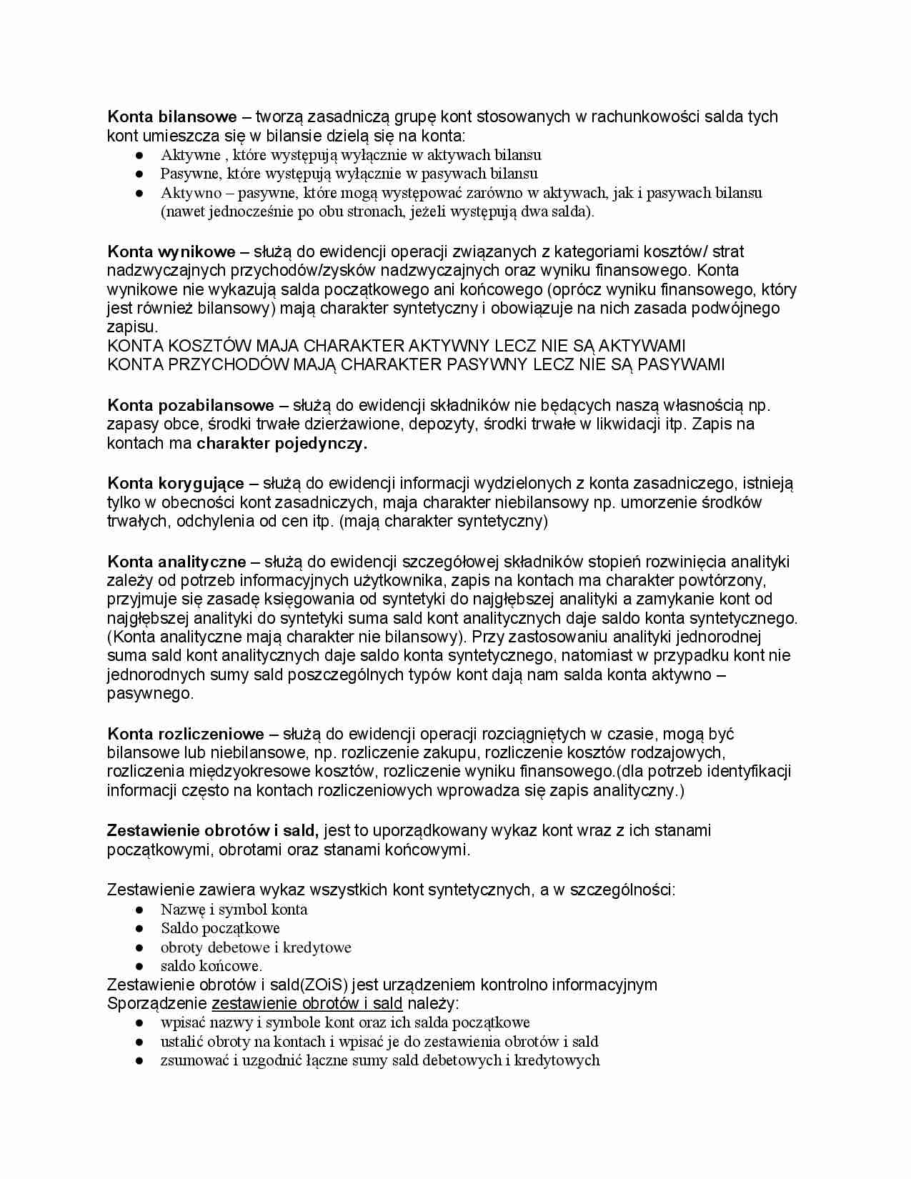 Konta bilansowe - strona 1