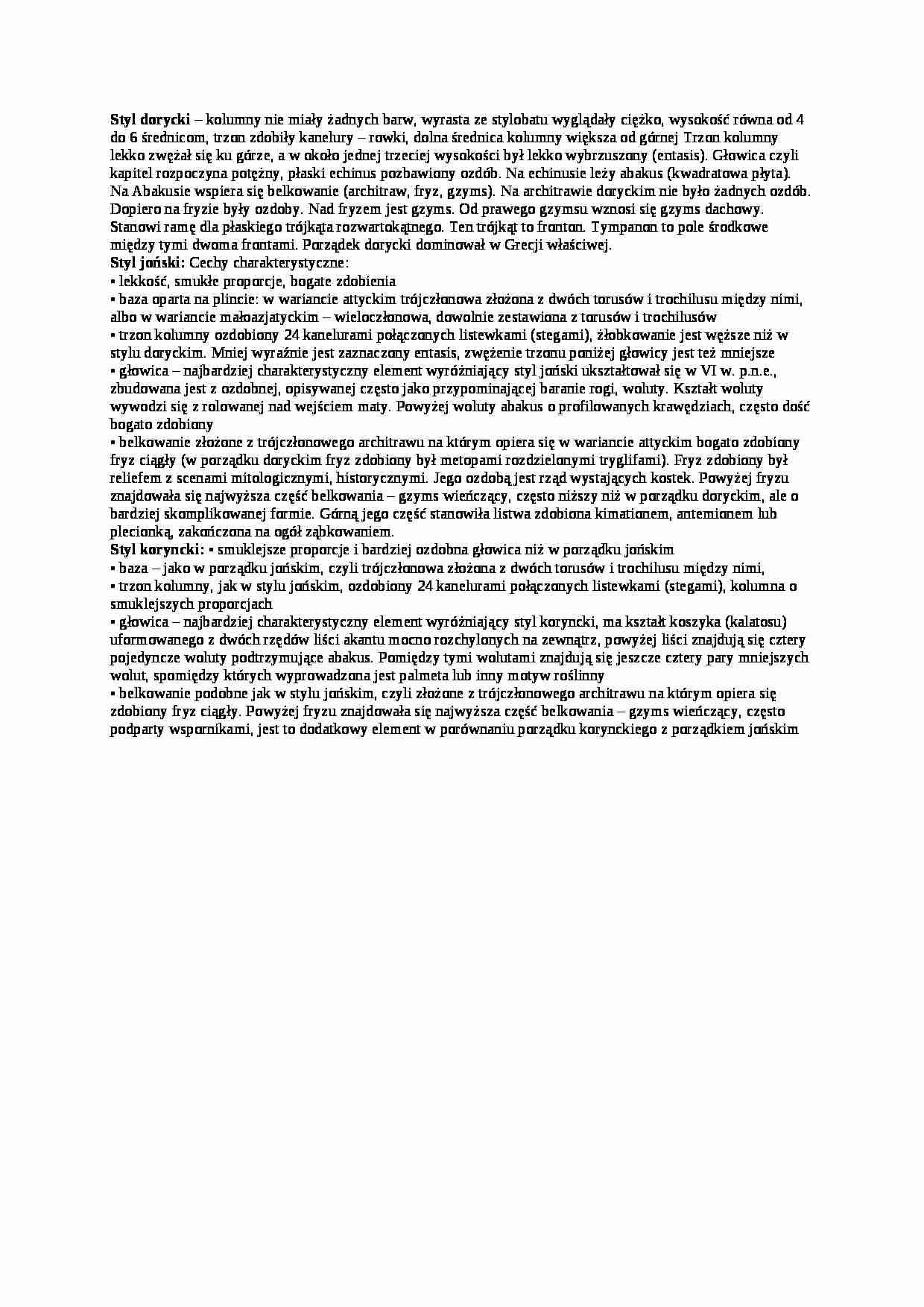 Style architektoniczne - strona 1