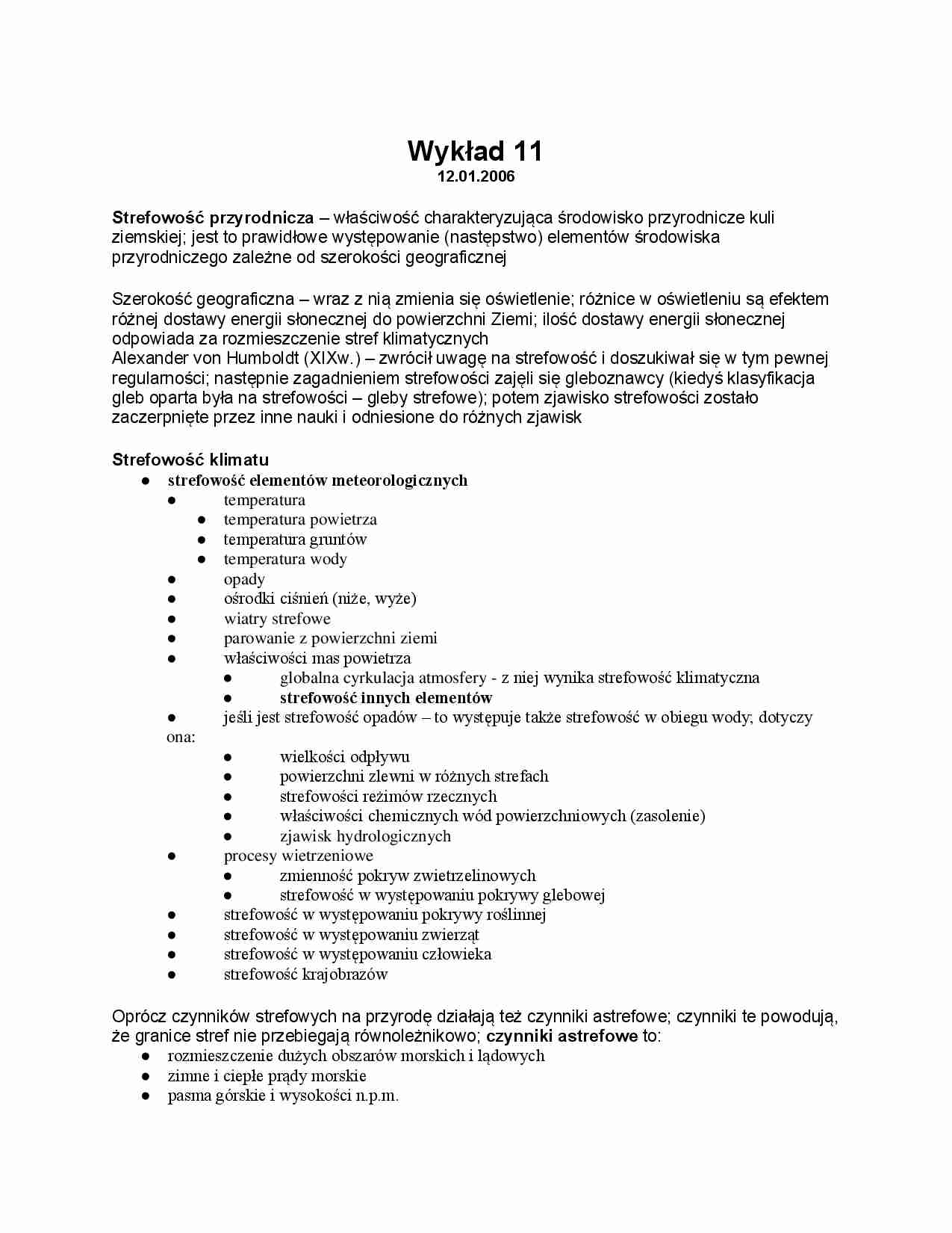 Strefowość przyrodnicza  - strona 1