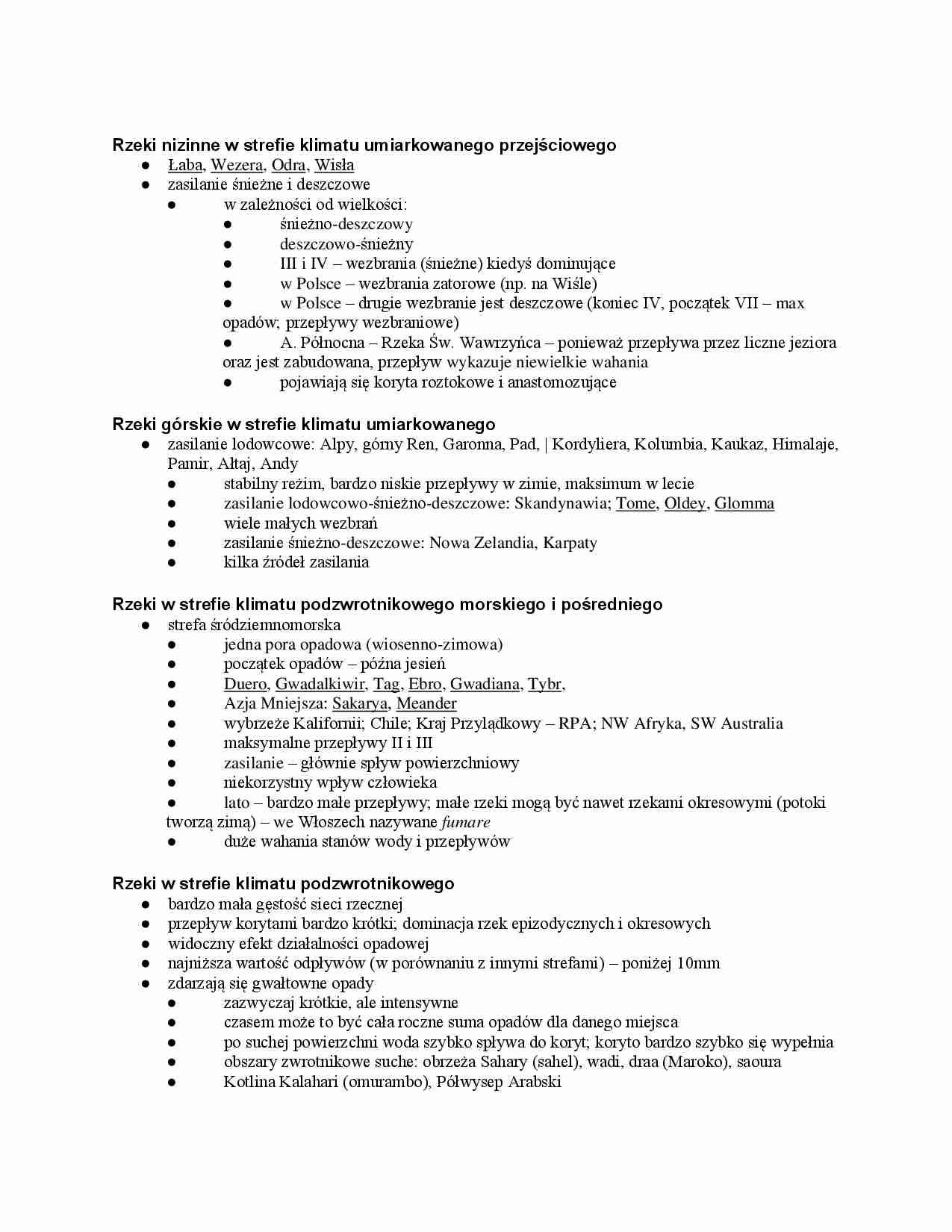 Rzeki nizinne w strefie klimatu umiarkowanego przejściowego - strona 1